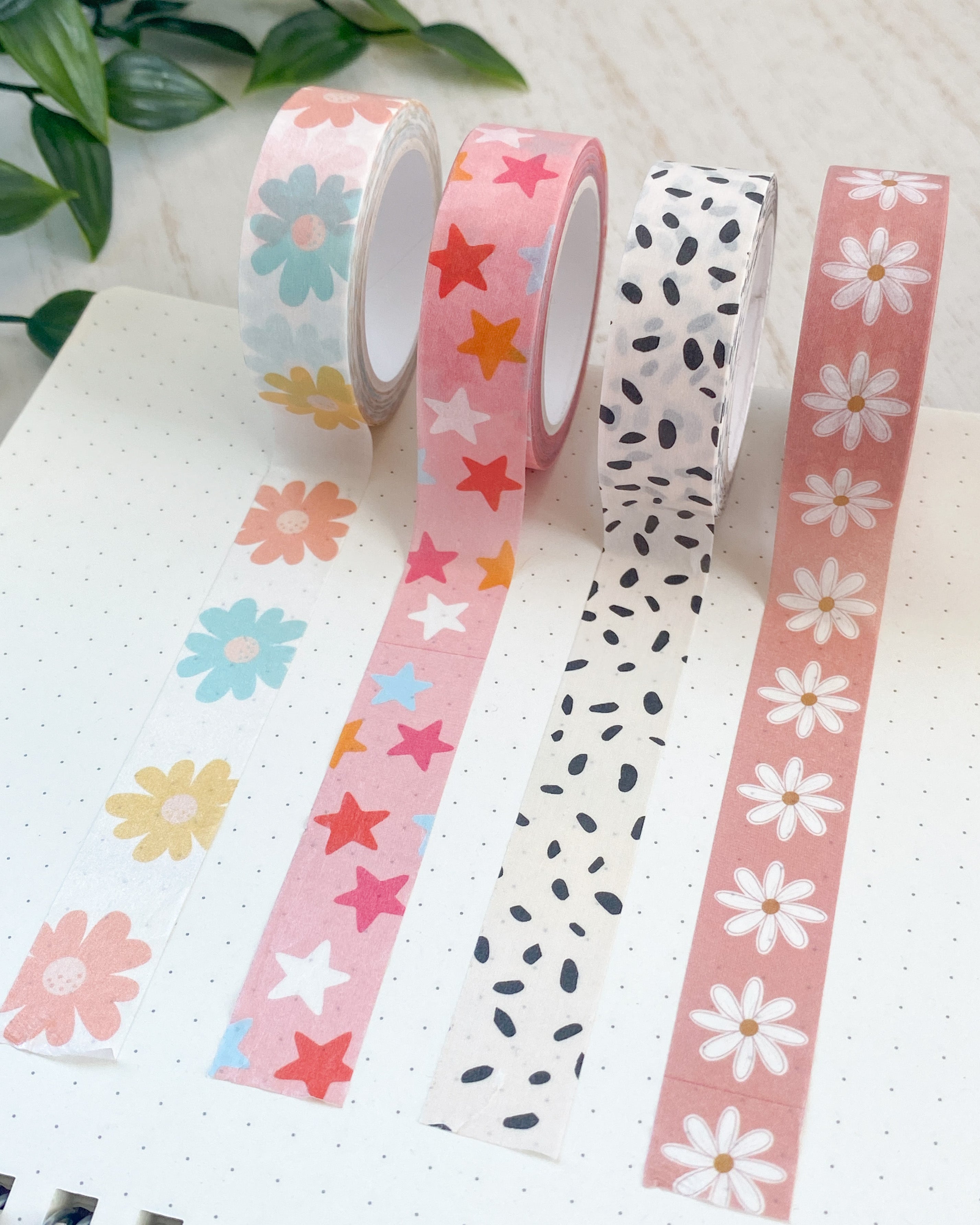 Cloud Washi Tape, Tree Washi Tape, Cute Washi Tape, Plant Washi Tape,  Masking Tape, Pastel Washi Tape, Gift Wrap Tape, Nature Themes 