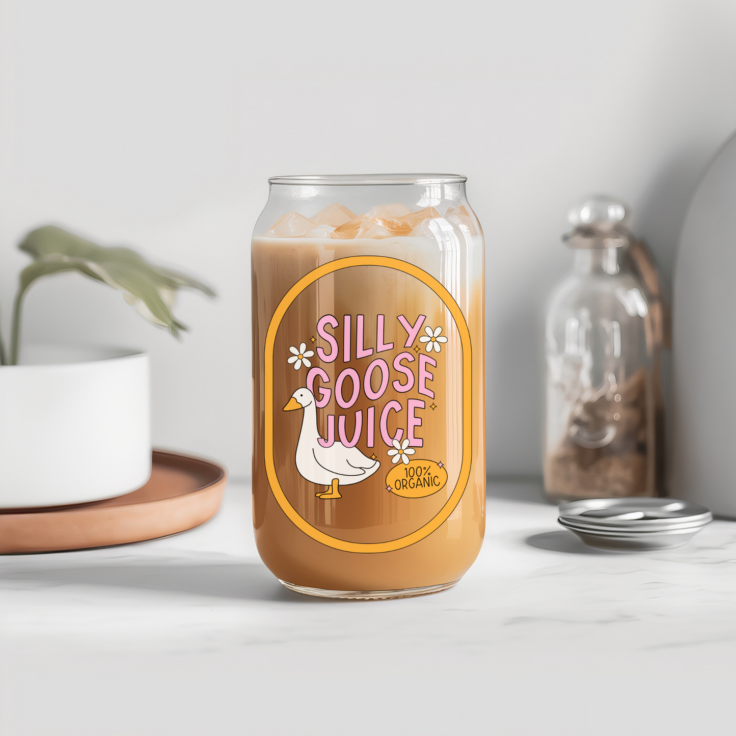 Silly Goose Juice Glass Cup