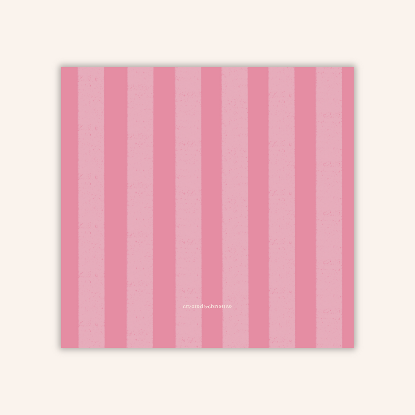 Pink Stripes Sticky Notes