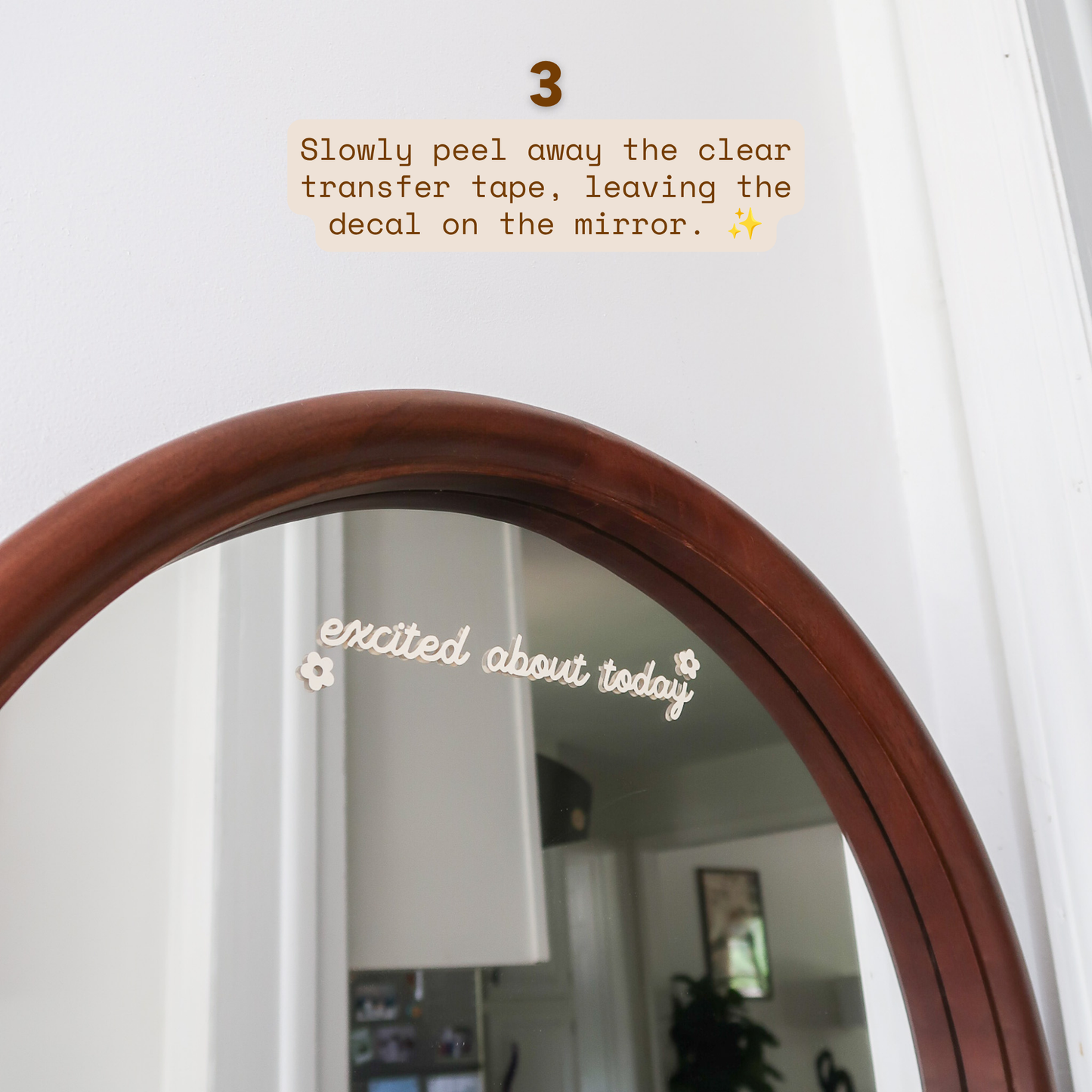 Excited About Today Mirror Decal