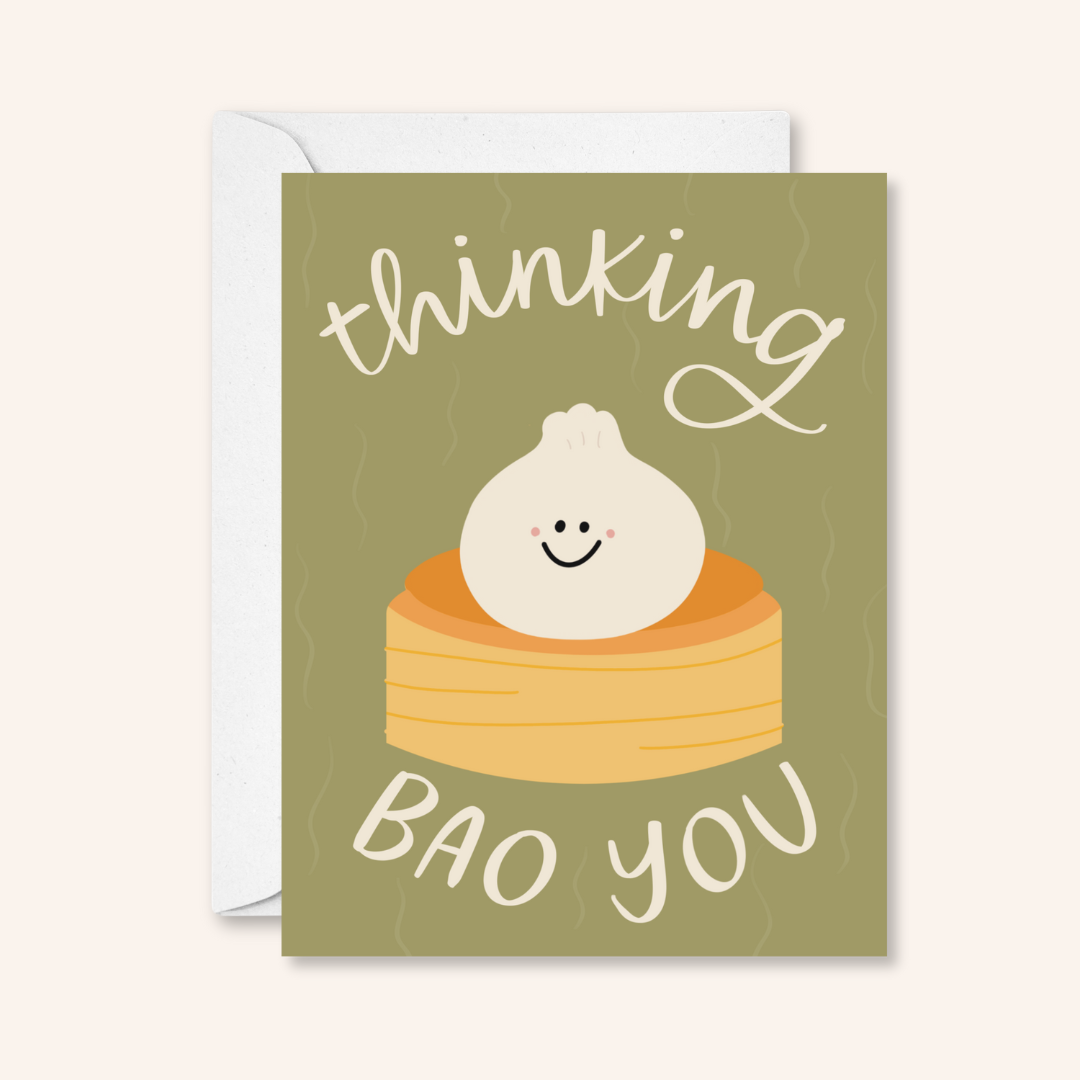 Thinking Bao You Sticker Card