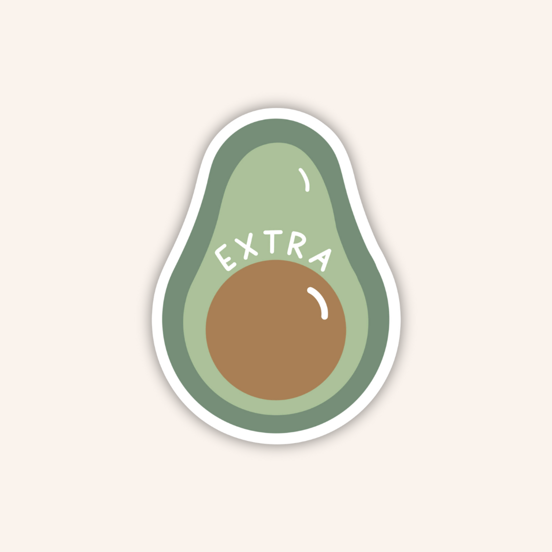 Avocado Extra Sticker