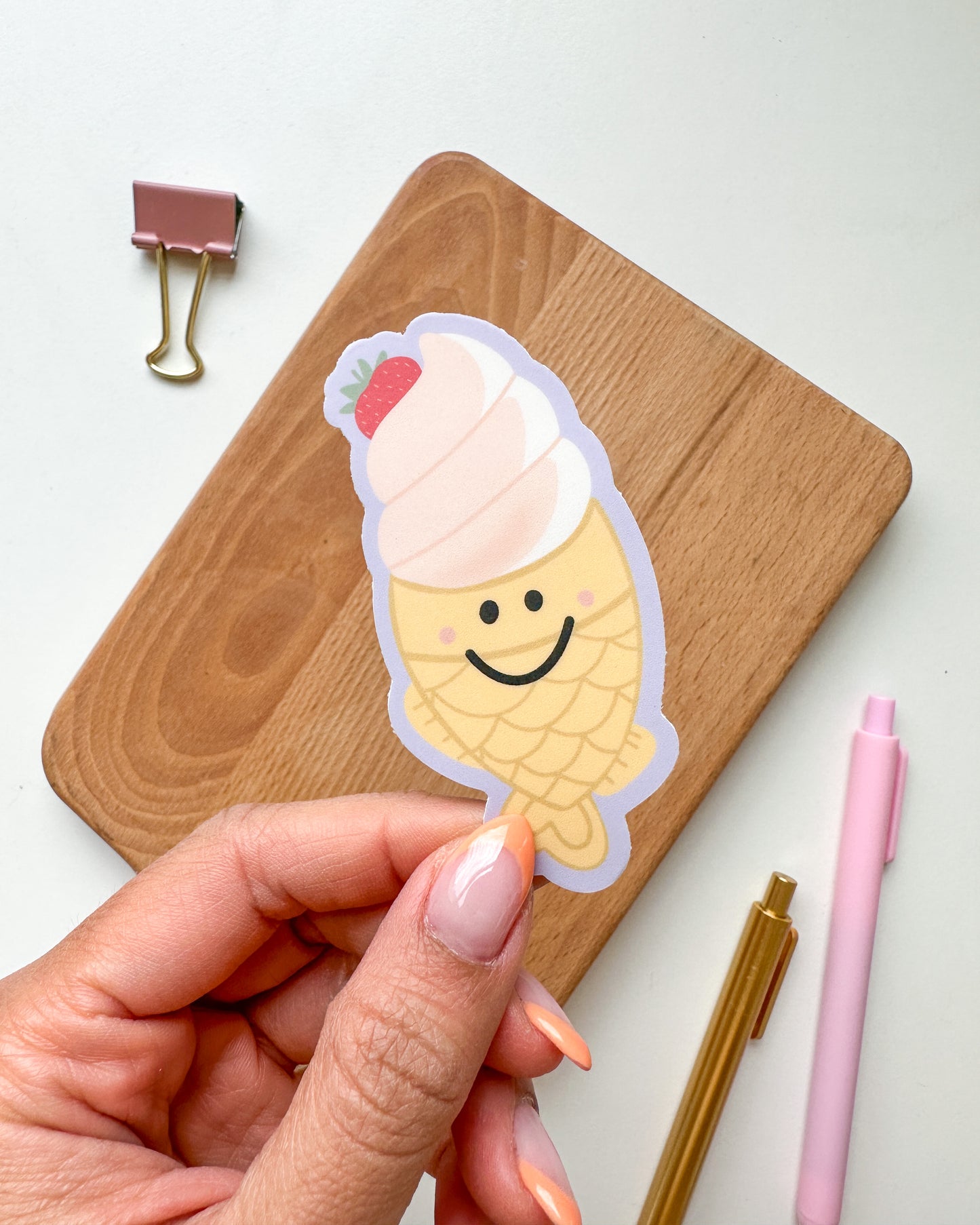 Taiyaki Fish Cake Dessert Sticker