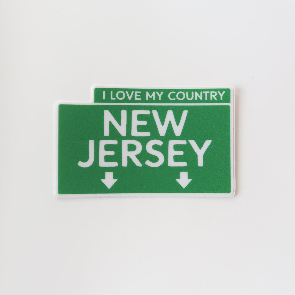 Love My Country NJ Sticker