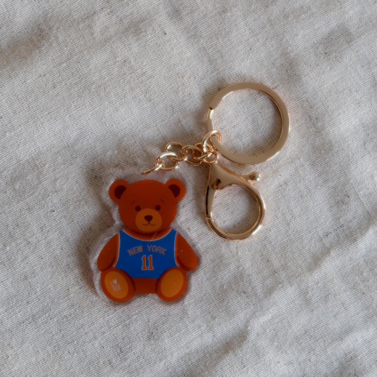 King of New York Teddy Keychain