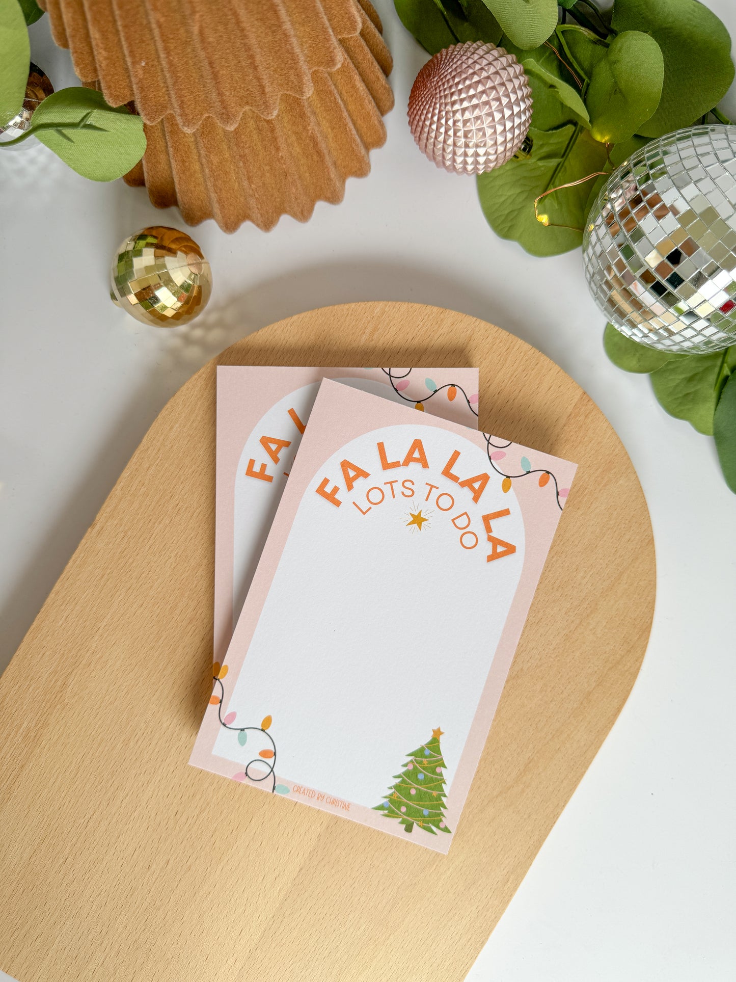 Fa La La Lots To Do Christmas Notepad