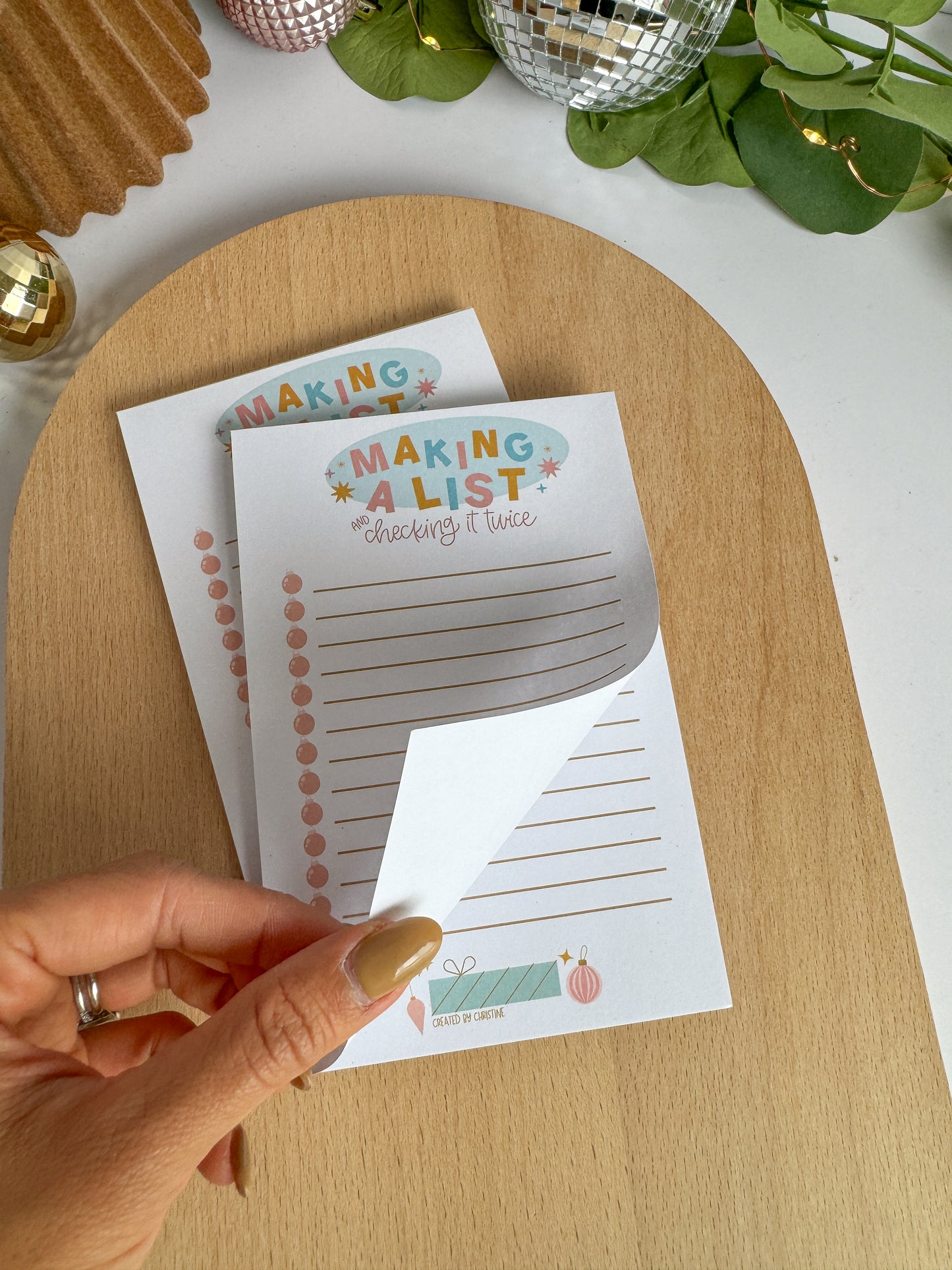 Making a List Check it Twice - 4x6" Holiday Notepad
