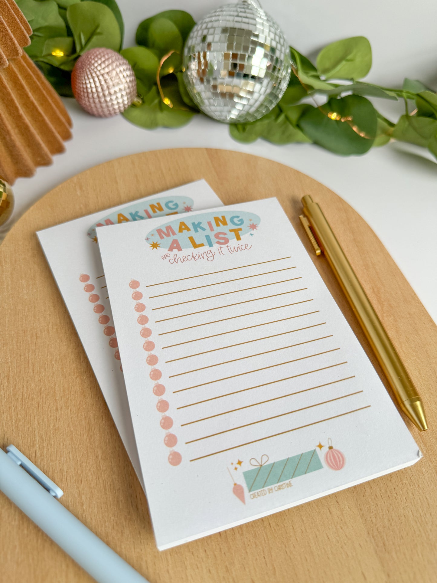 Making a List Check it Twice - 4x6" Holiday Notepad