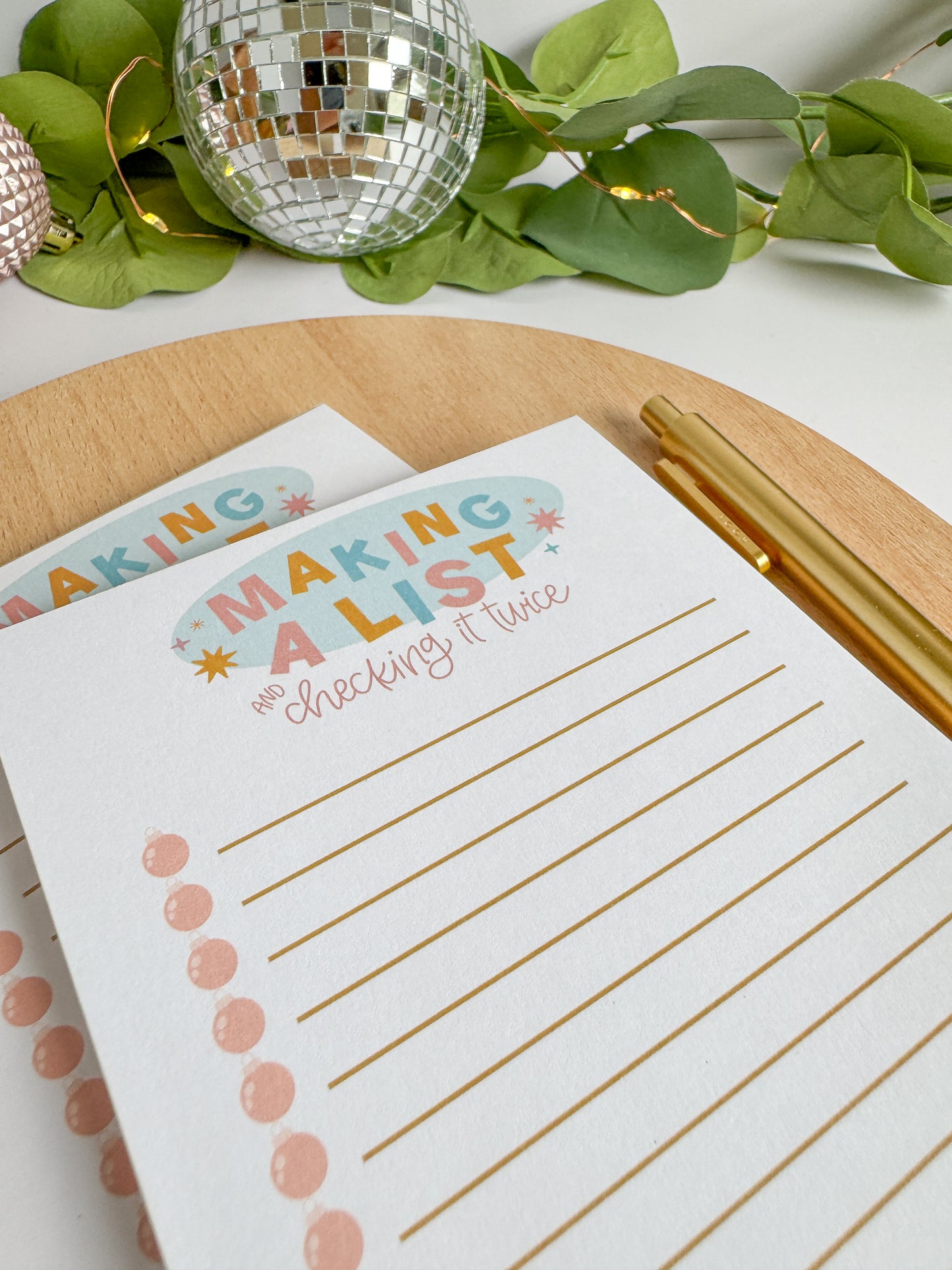 Making a List Check it Twice - 4x6" Holiday Notepad