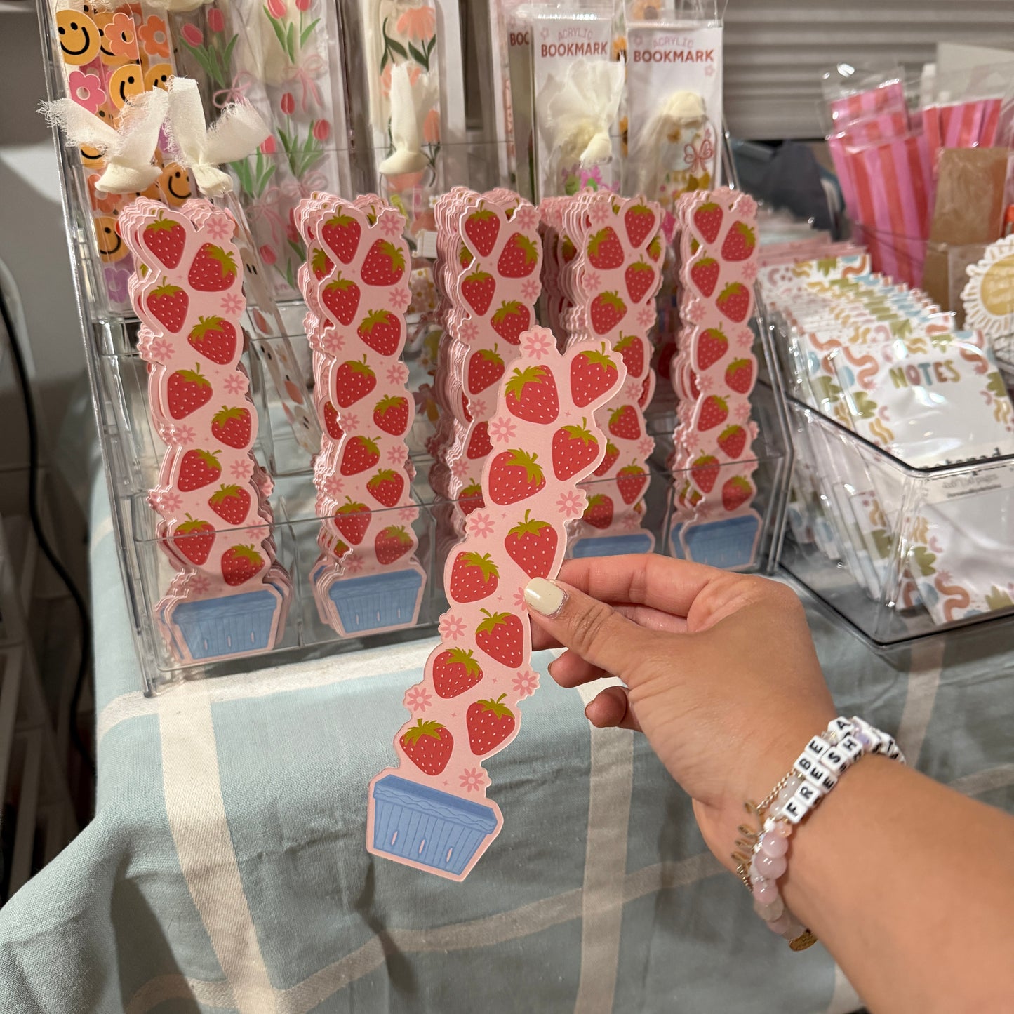 Strawberry Carton Bookmark