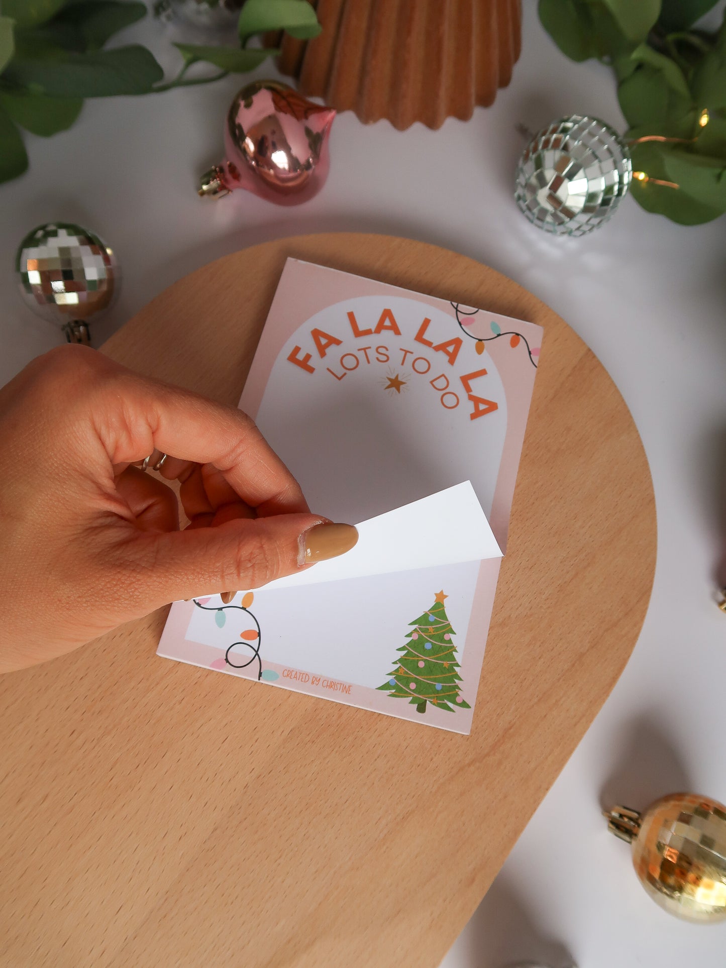 Fa La La Lots To Do Christmas Notepad