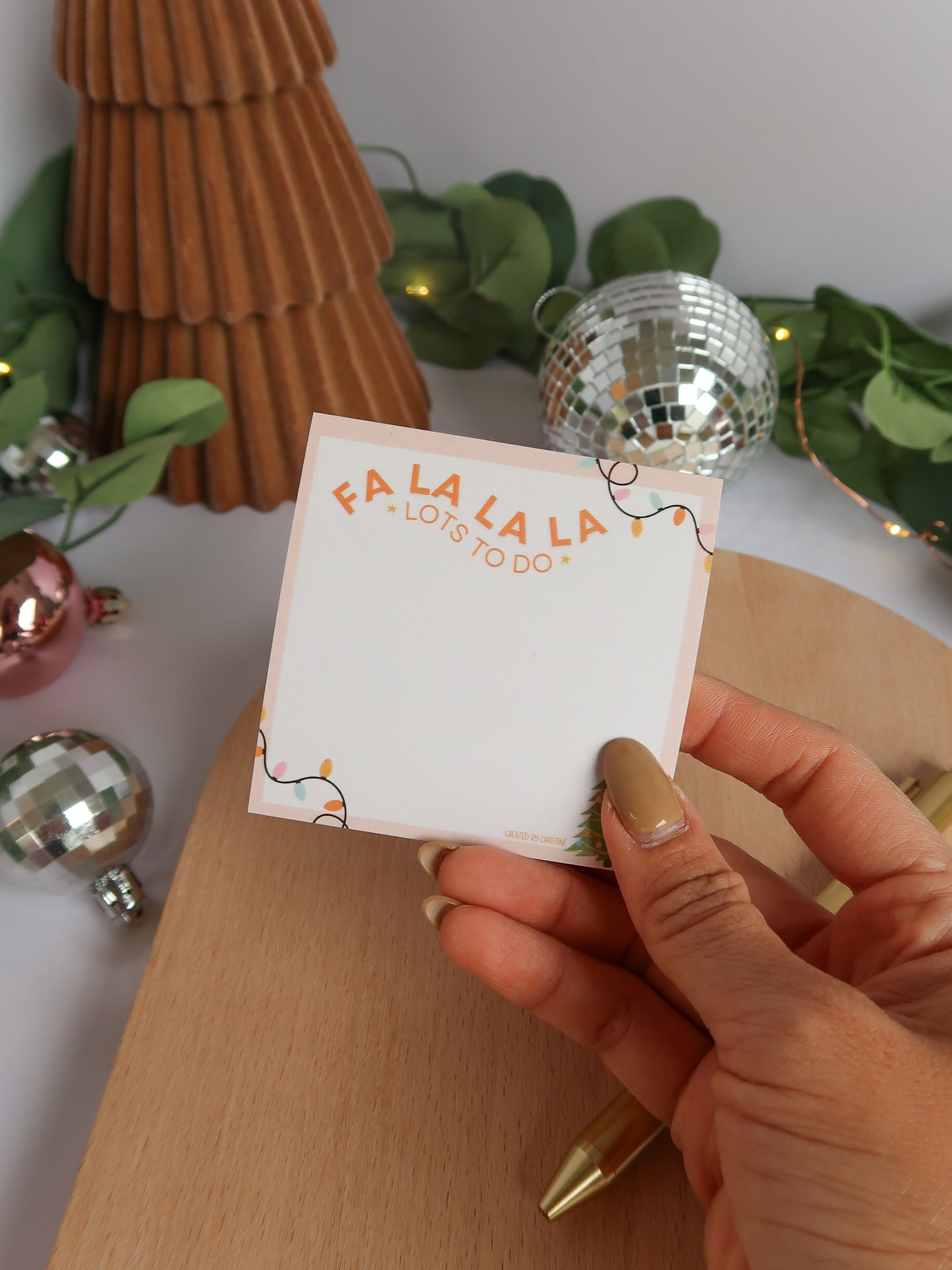 Fa La La Lots To Do | Holiday Sticky Notes