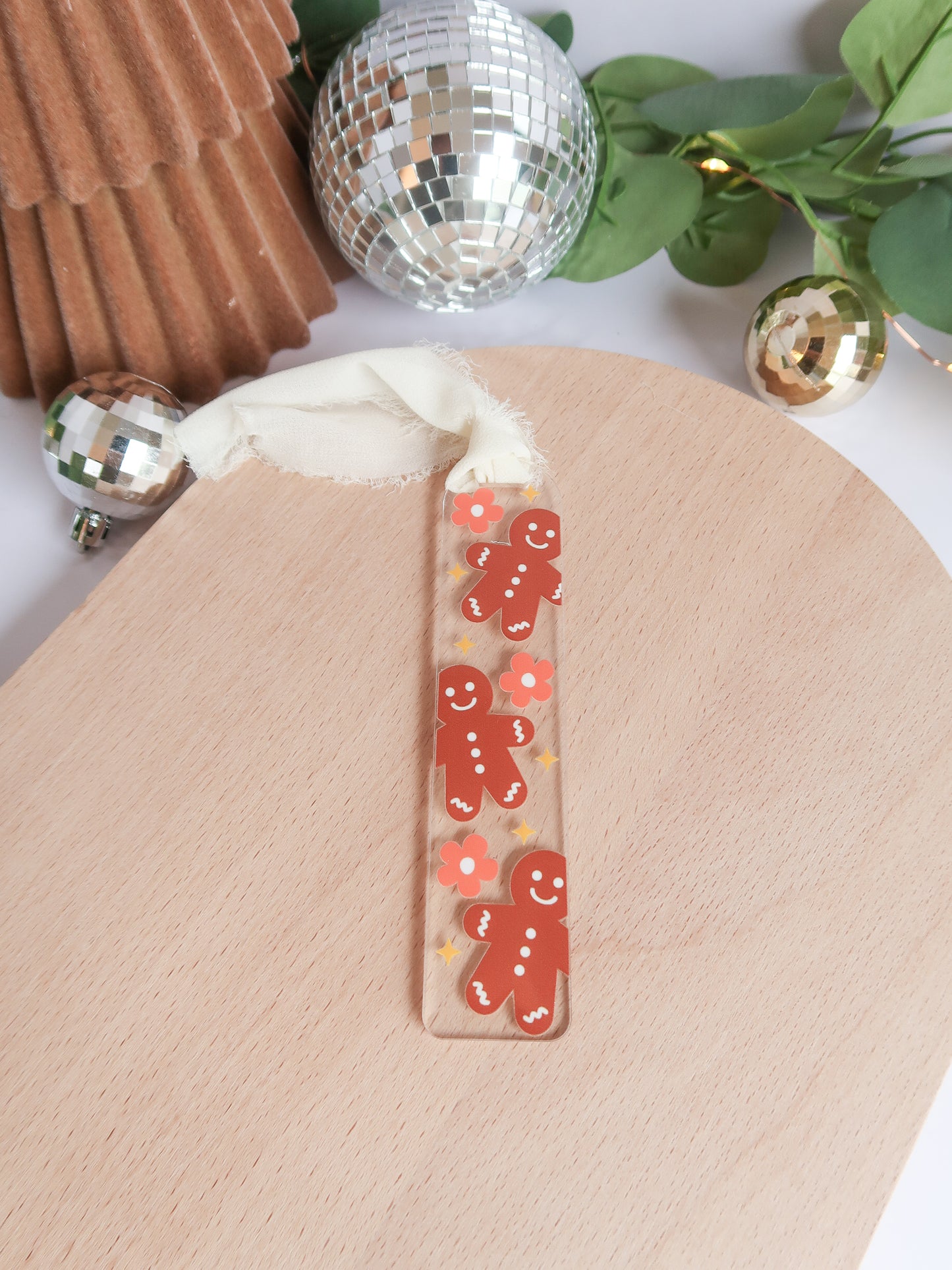 Gingerbread Acrylic Bookmark