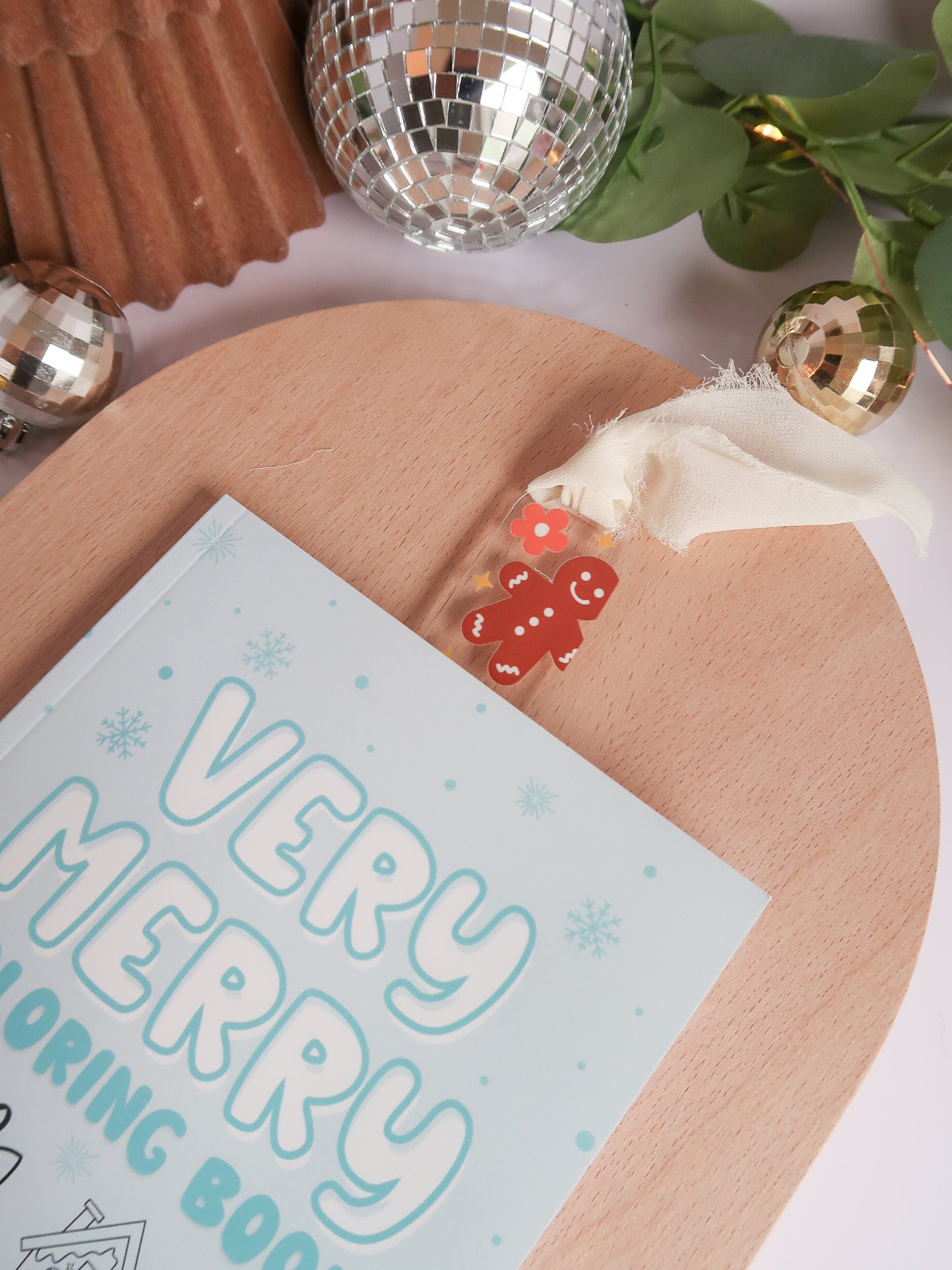 Gingerbread Acrylic Bookmark
