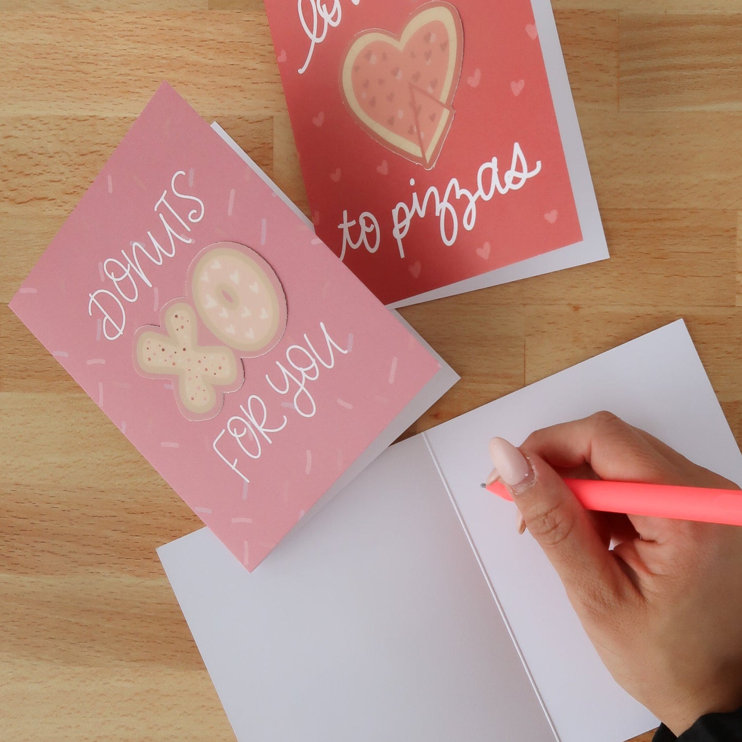 Donuts For You Valentine Sticker Card