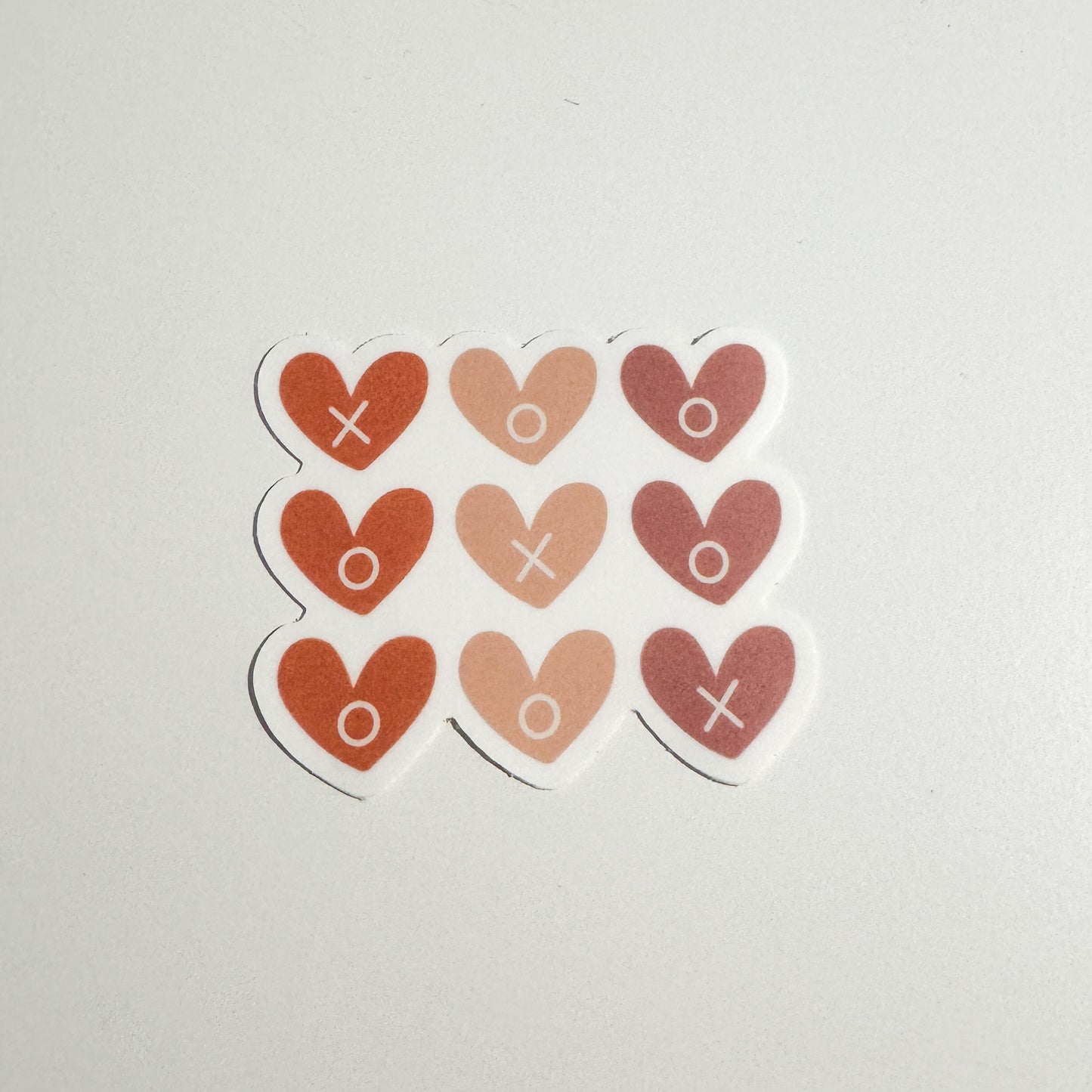 XO Hearts Valentine Sticker