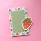 Strawberry Notes Notepad 4x6"