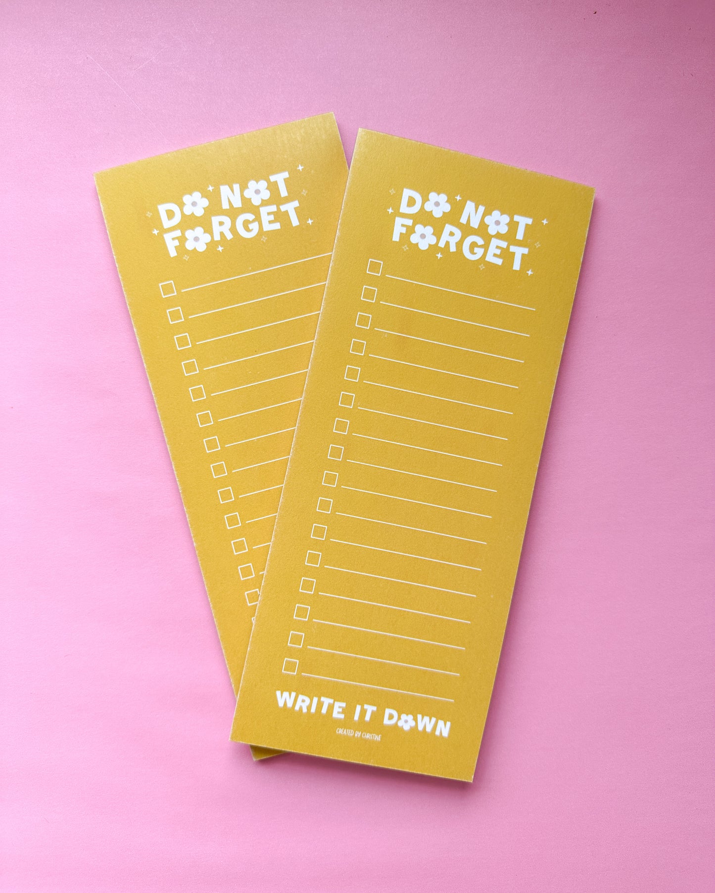 Do Not Forget Checklist Notepad