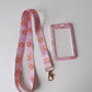 Sunset Bouquet Card Holder and Lanyard