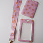 Sunset Bouquet Card Holder and Lanyard