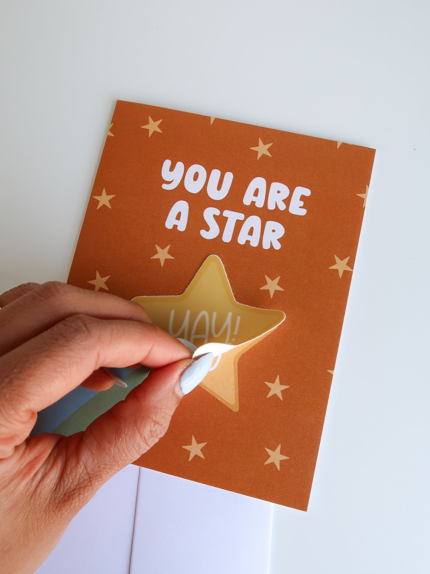 You Are A Star Sticker Card