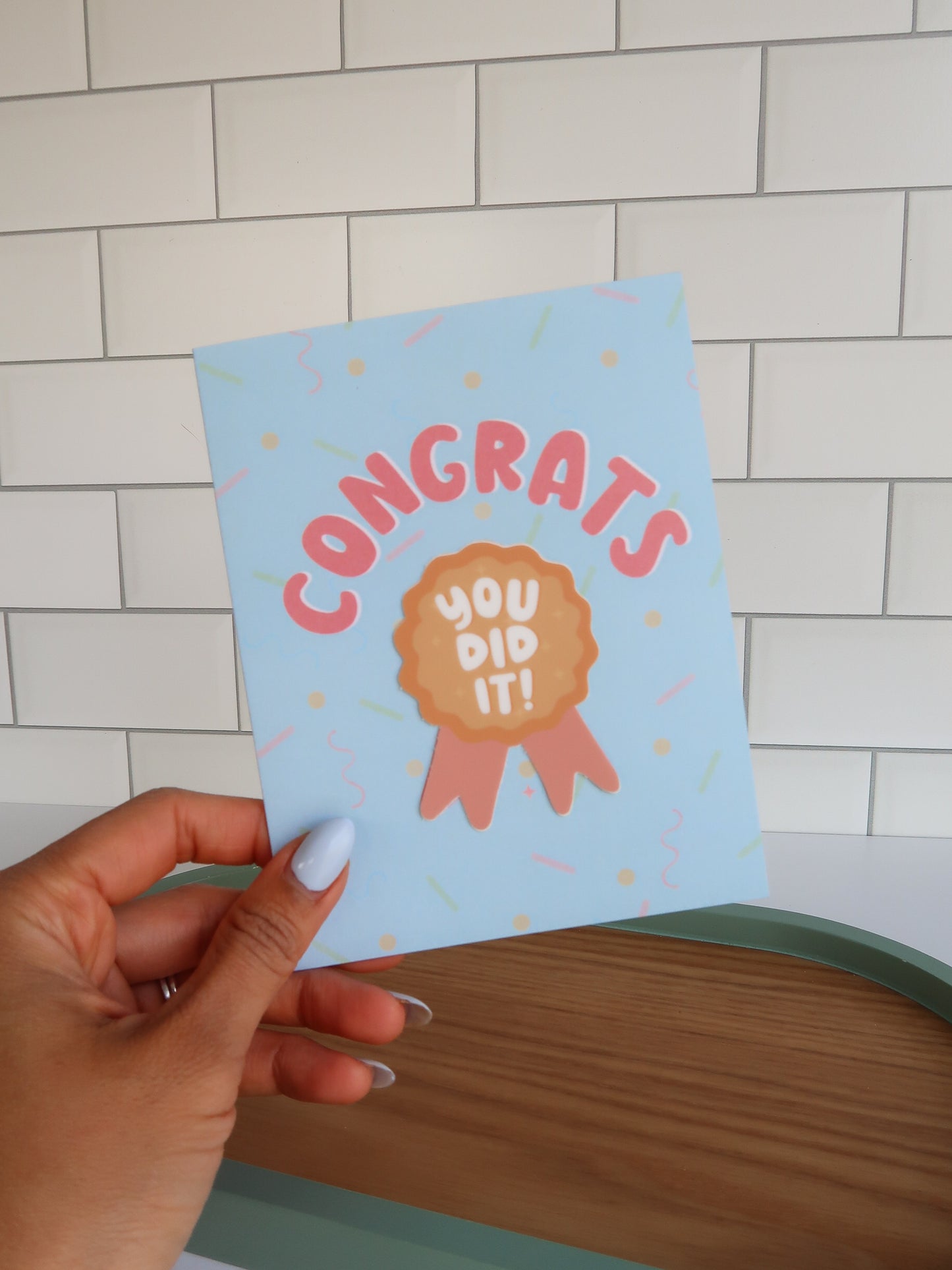 Congrats You Did It Sticker Card