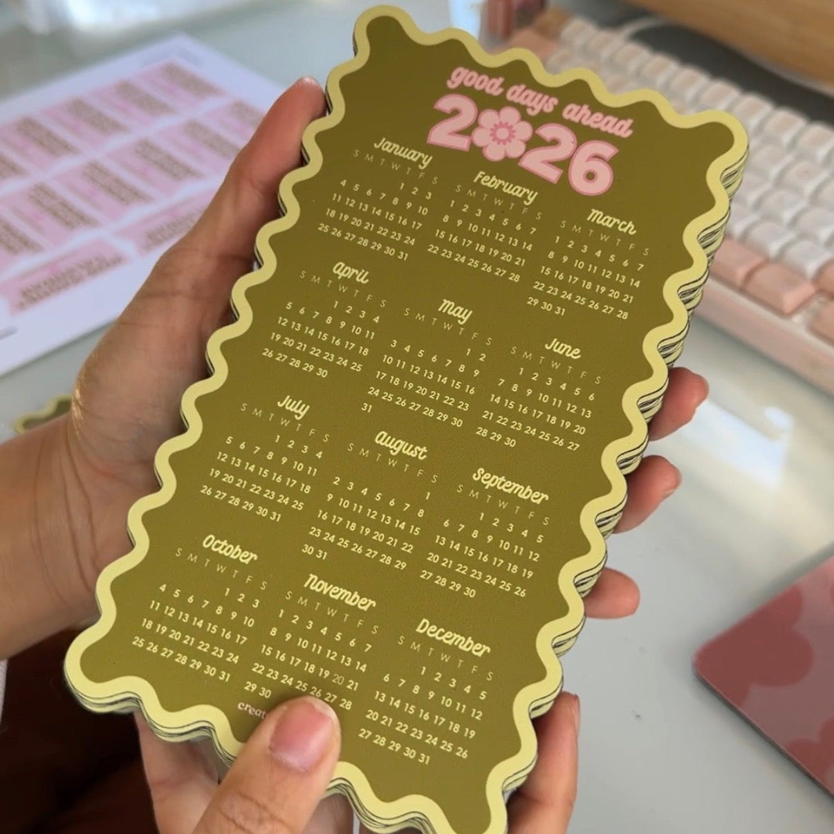 2026 Magnetic Calendar