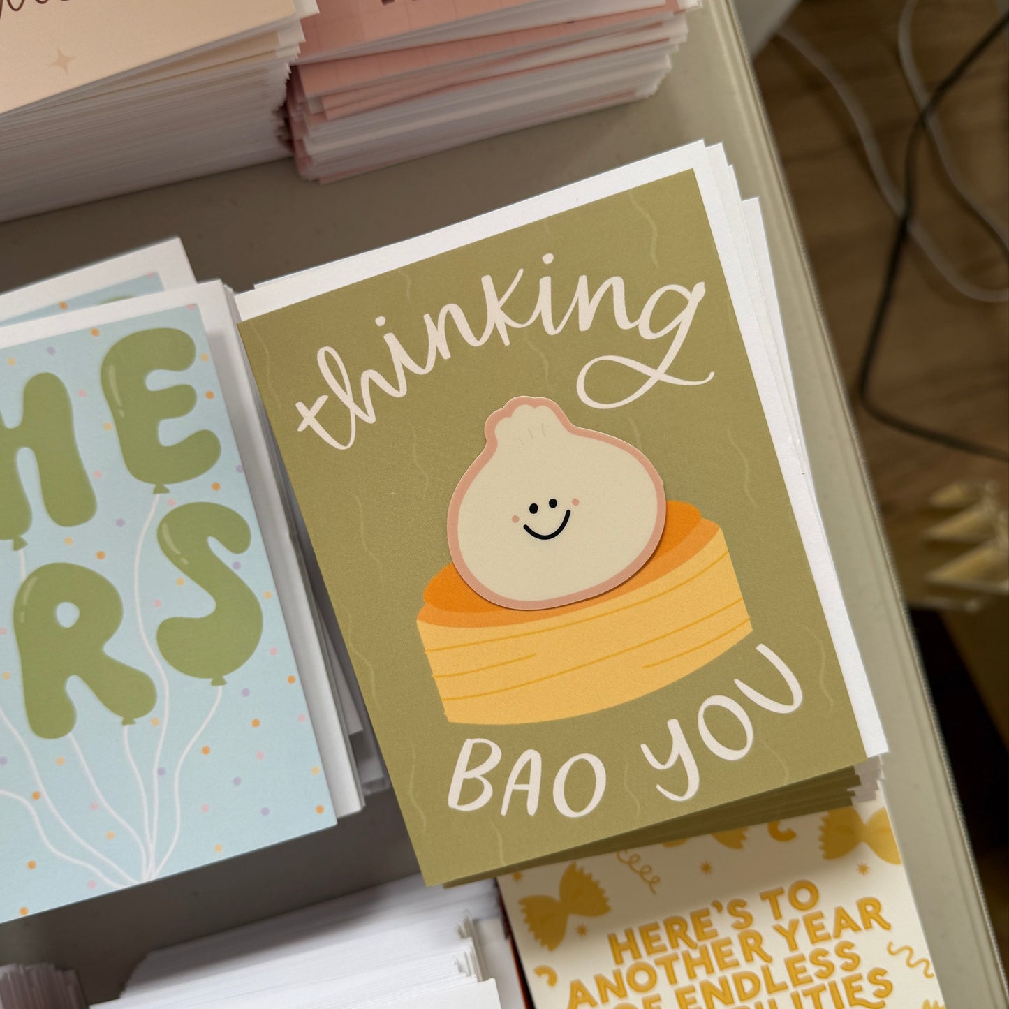 Thinking Bao You Sticker Card
