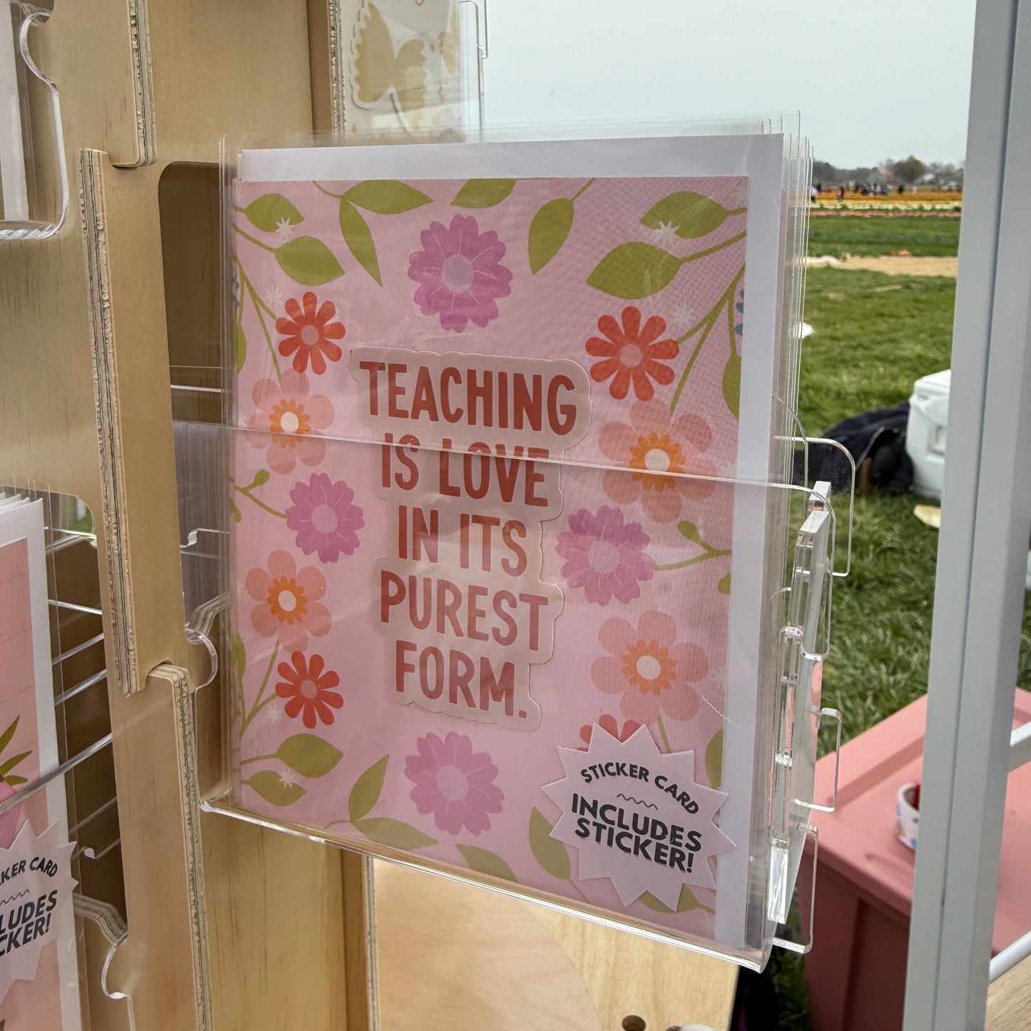 Teaching Is Love Sticker Card
