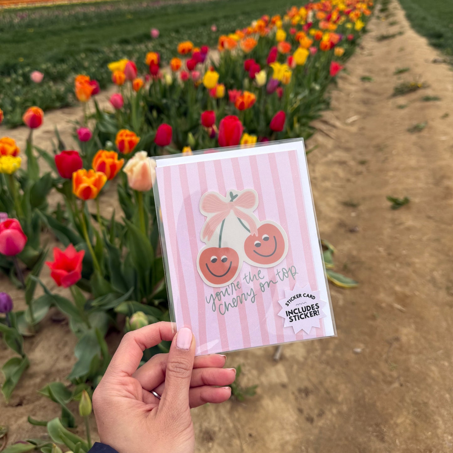Cherry On Top Sticker Card