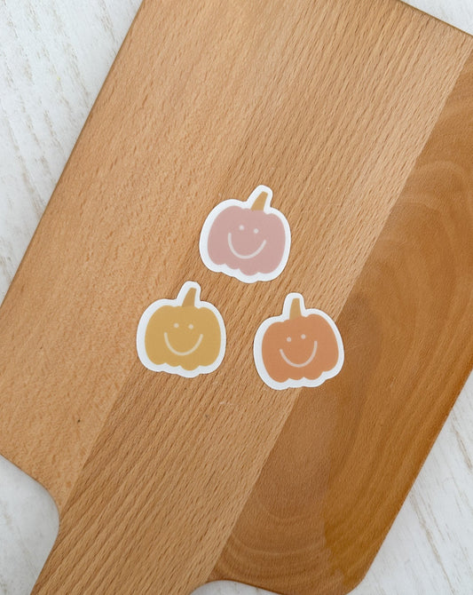 Mini Pumpkin Stickers: Pack of 3