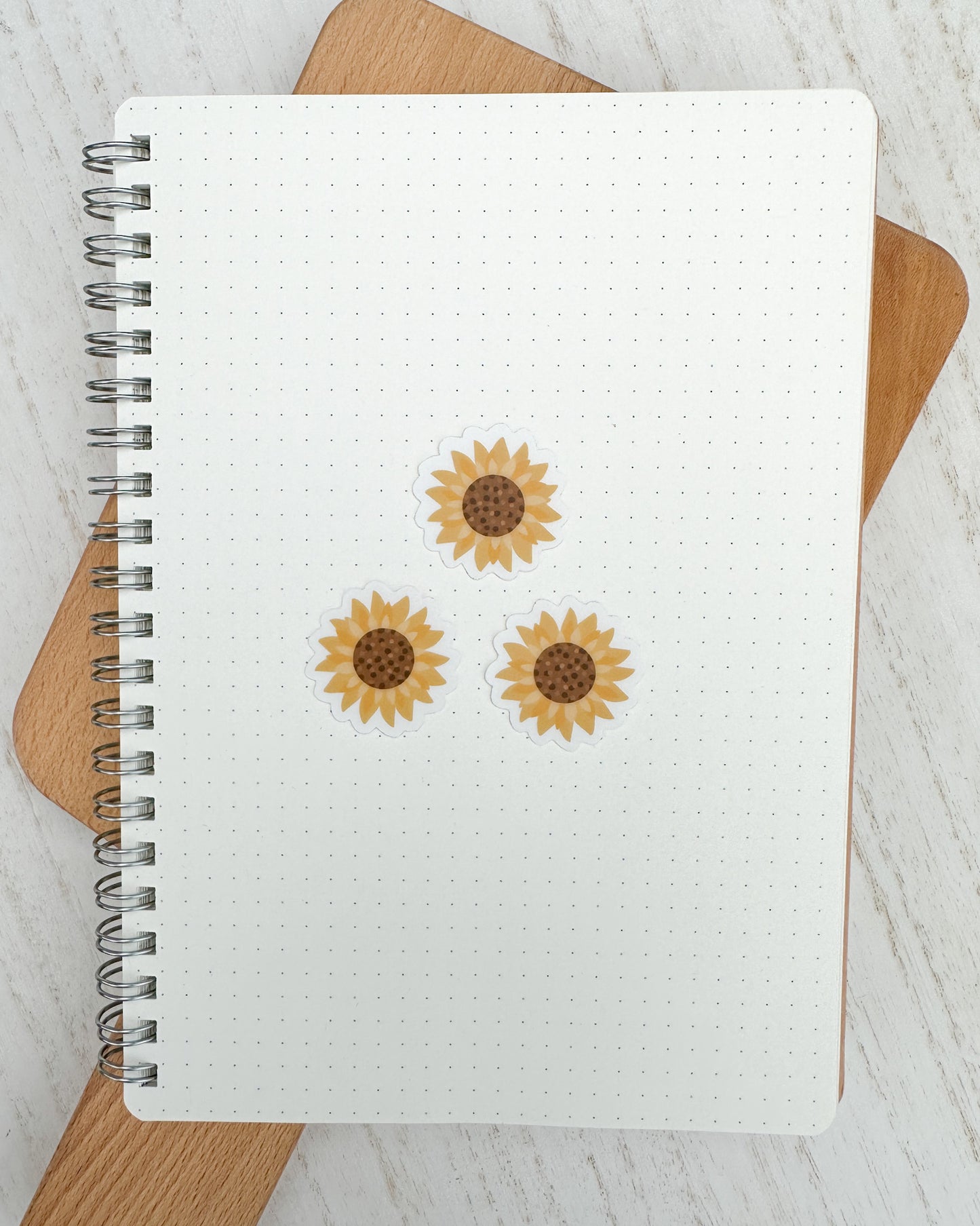 Mini Sunflower Stickers: Pack of 3