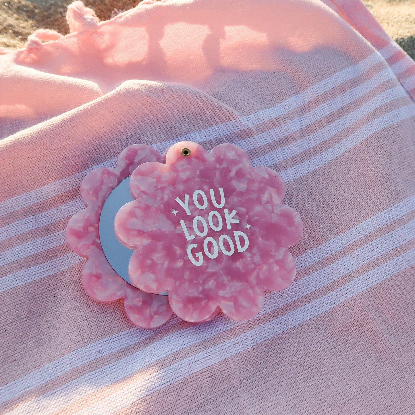 Flower Pocket Mirror