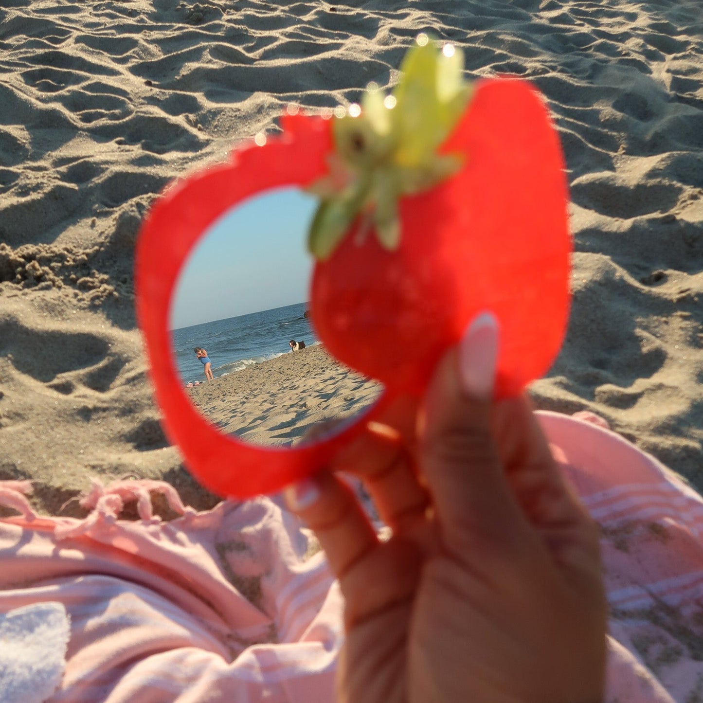 Strawberry Pocket Mirror