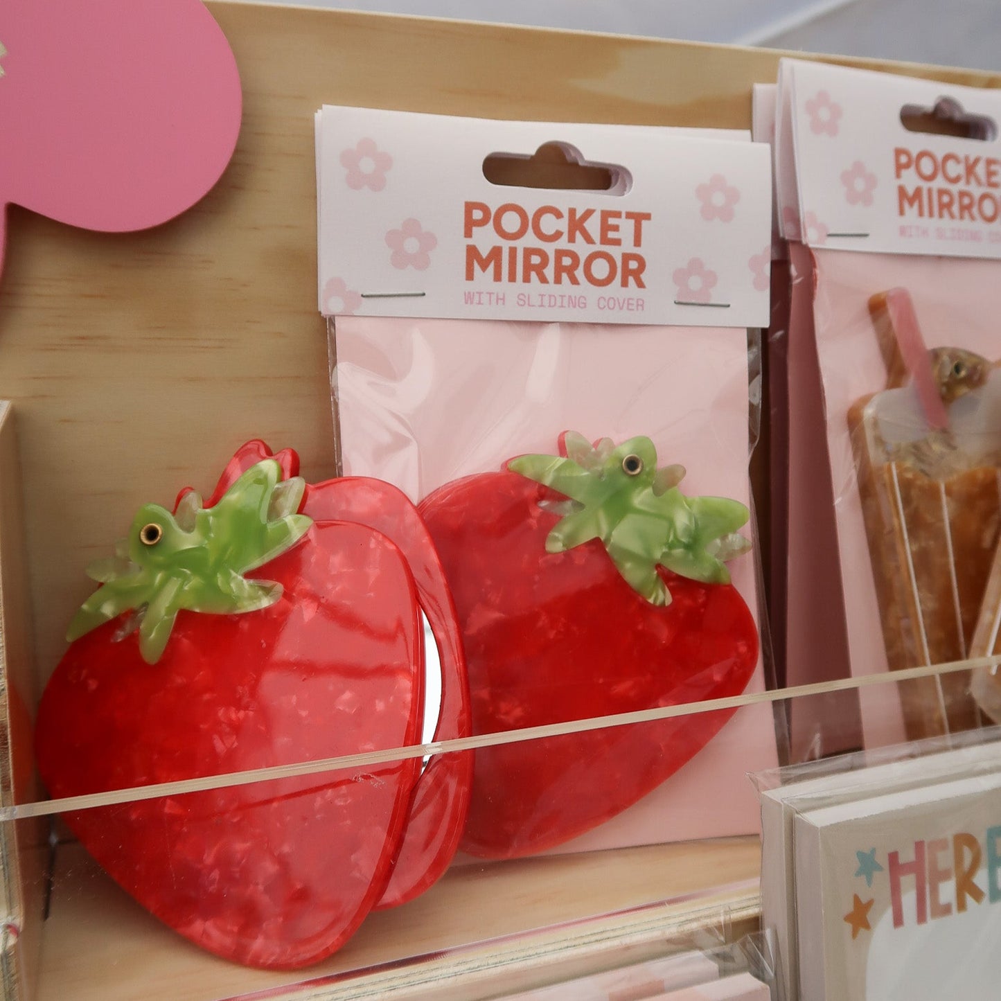 Strawberry Pocket Mirror