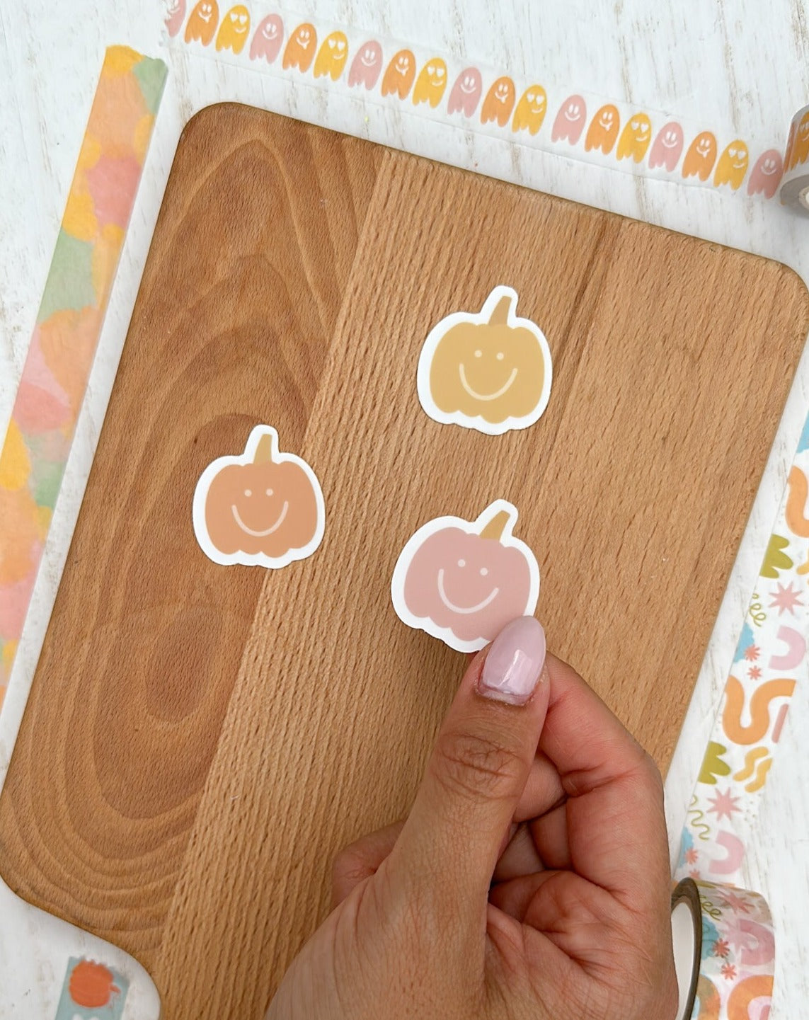 Mini Pumpkin Stickers: Pack of 3