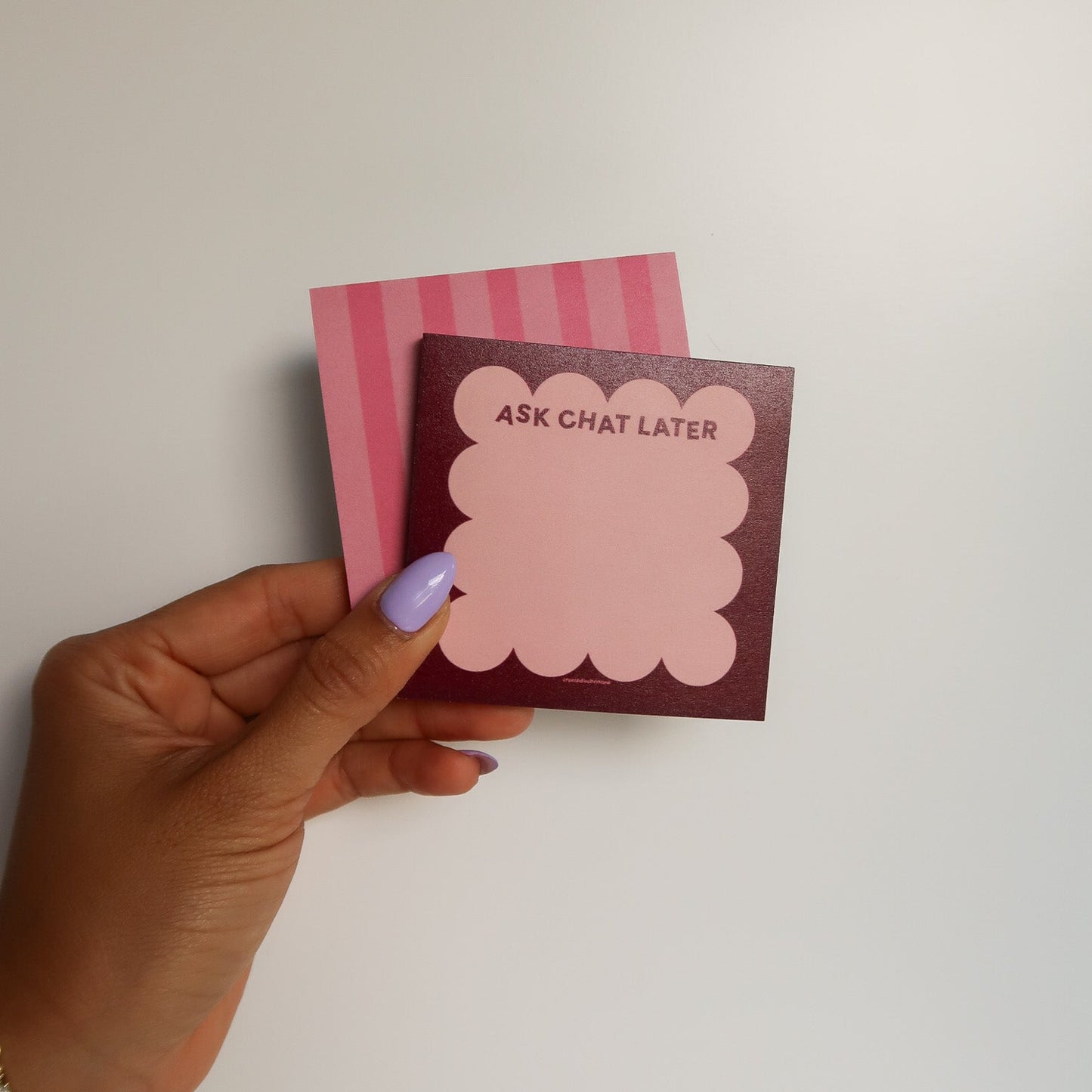 Ask Chat Later Sticky Notes