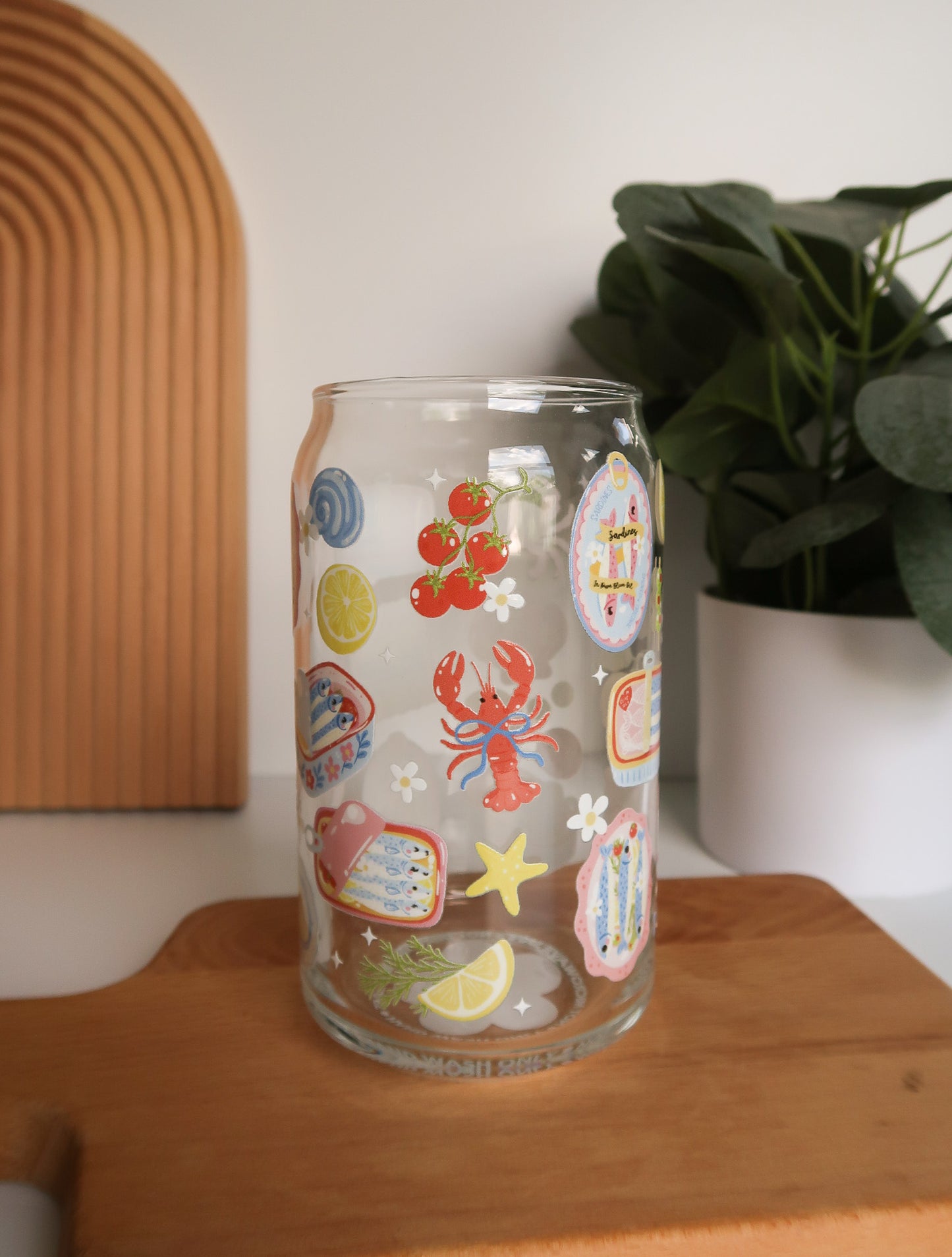 Seas the Day Glass Cup