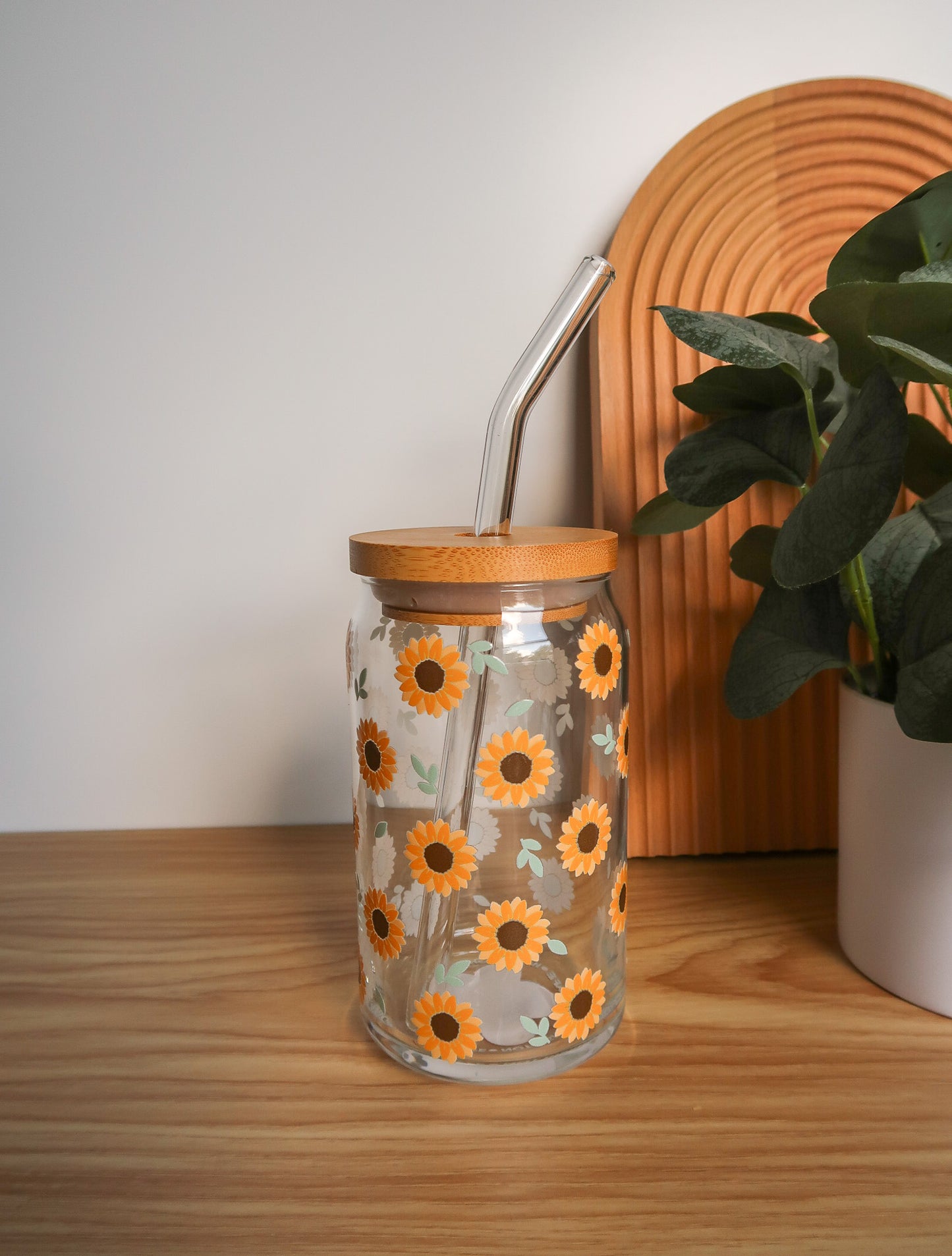 Sunflower Glass Cup