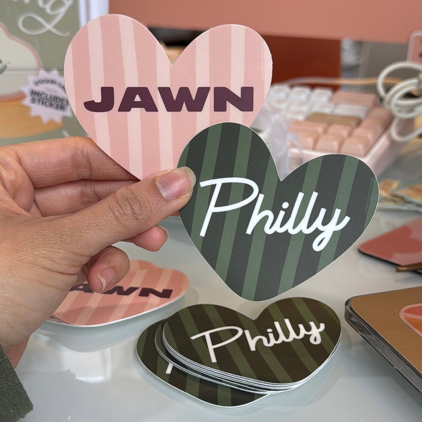 Philly Heart Sticker