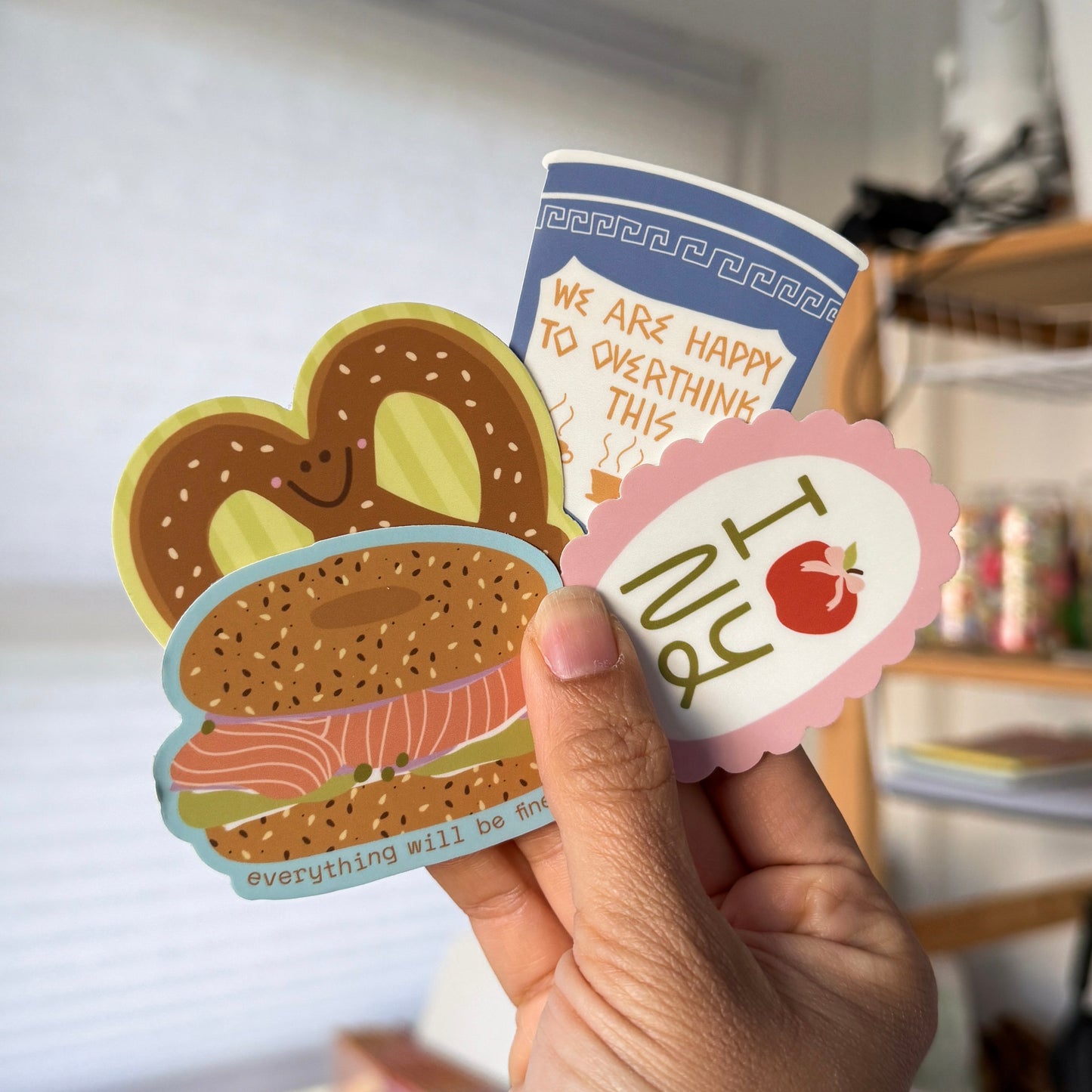 Everything Will Be Fine Bagel Sticker