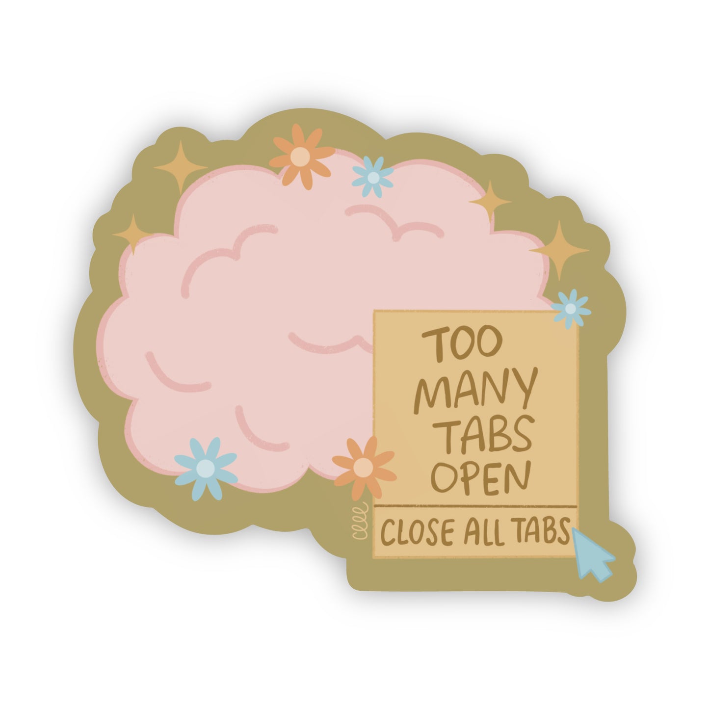 Too Many Tabs Open Sticker