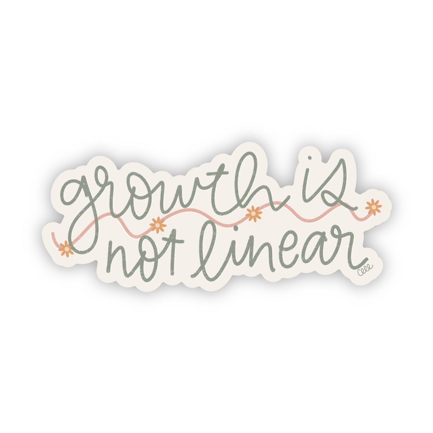 Growth Is Not Linear Sticker