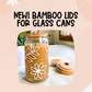 Bamboo Lids for Glass Cans