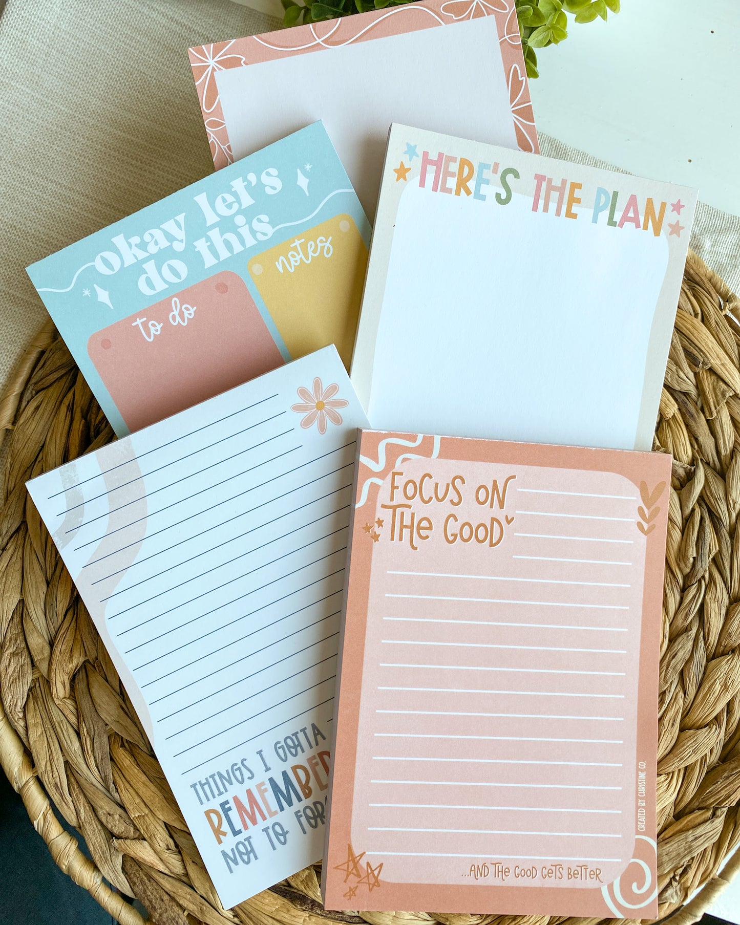 Here's The Plan Notepad