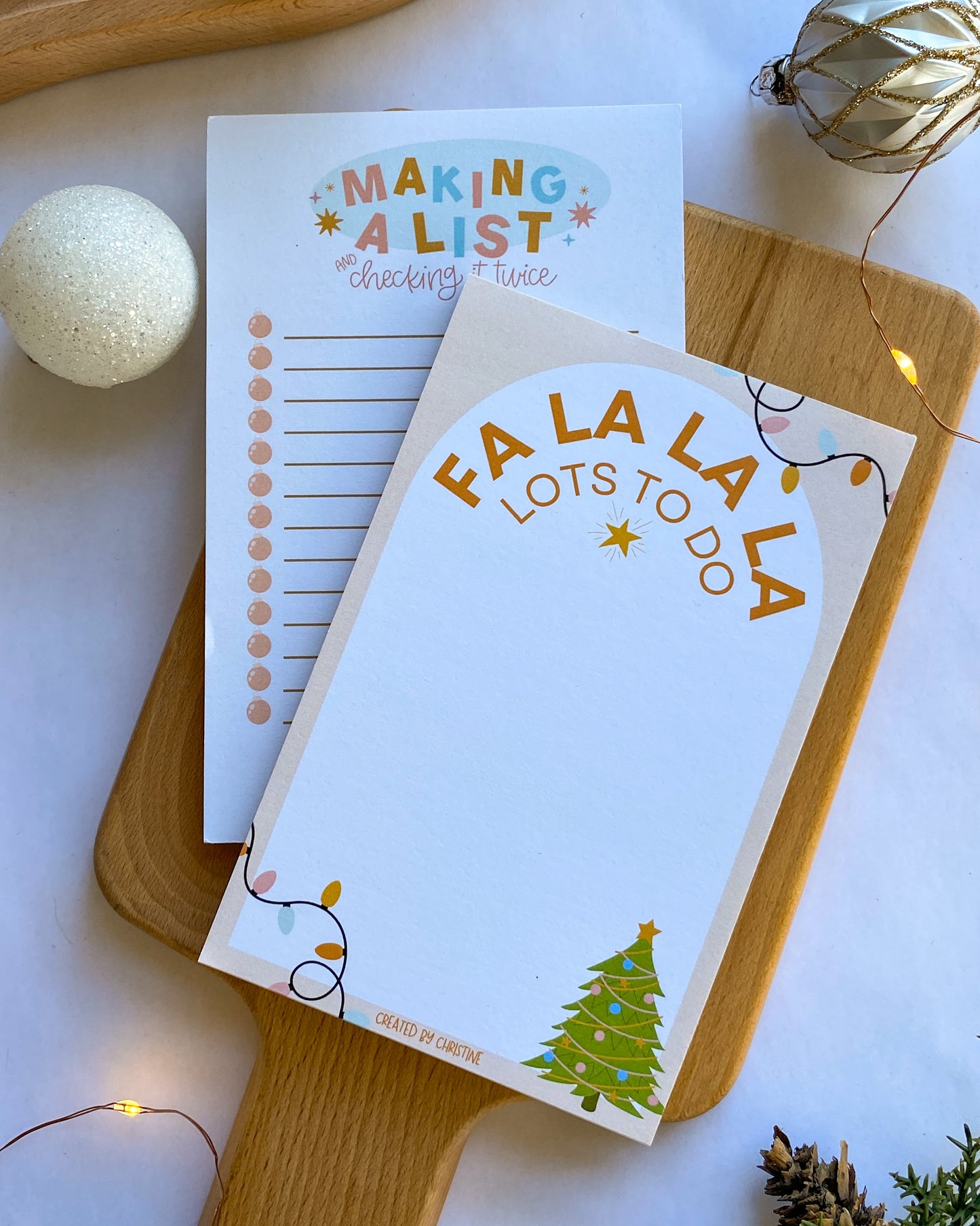 Fa La La Lots To Do Christmas Notepad
