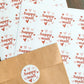 Happy Mail Valentine's Packaging Stickers