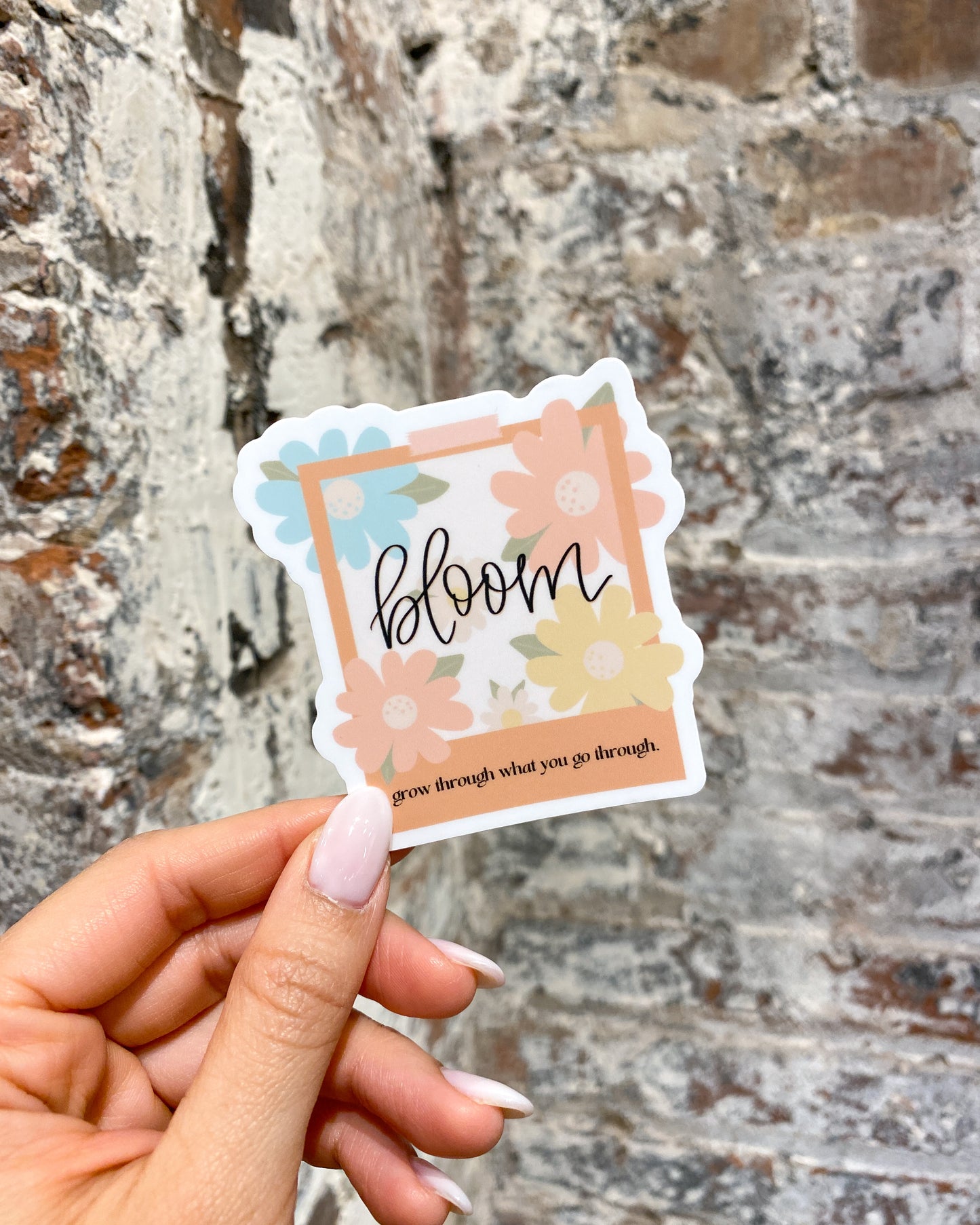 Bloom Polaroid Sticker