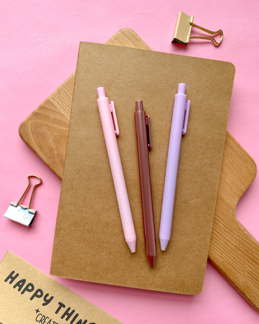 Gel Pens - Set of 3 - Pretty Pink Pack