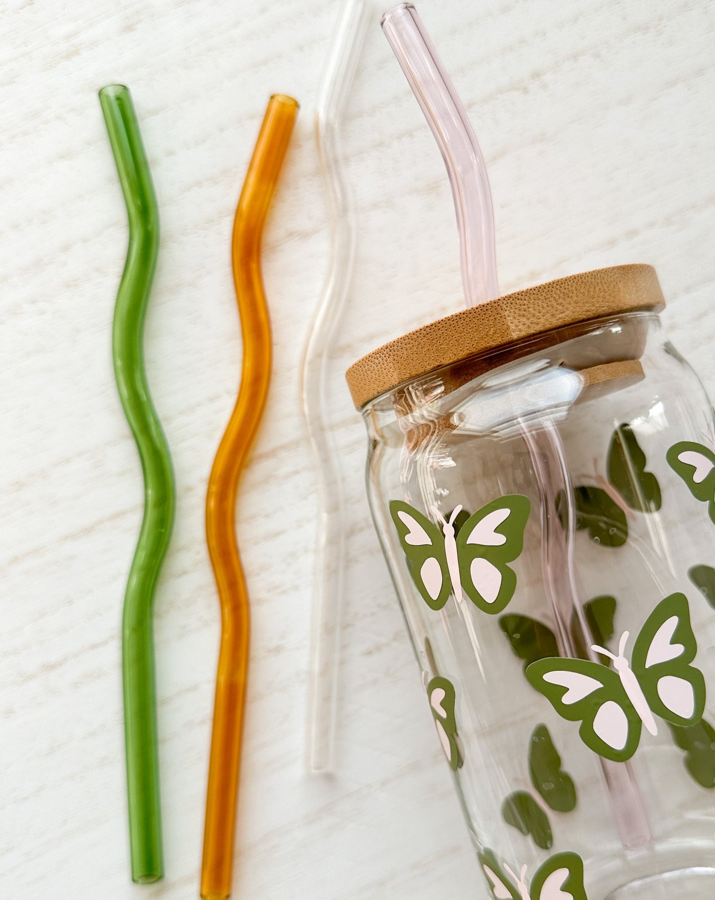 Wavy Glass Straw
